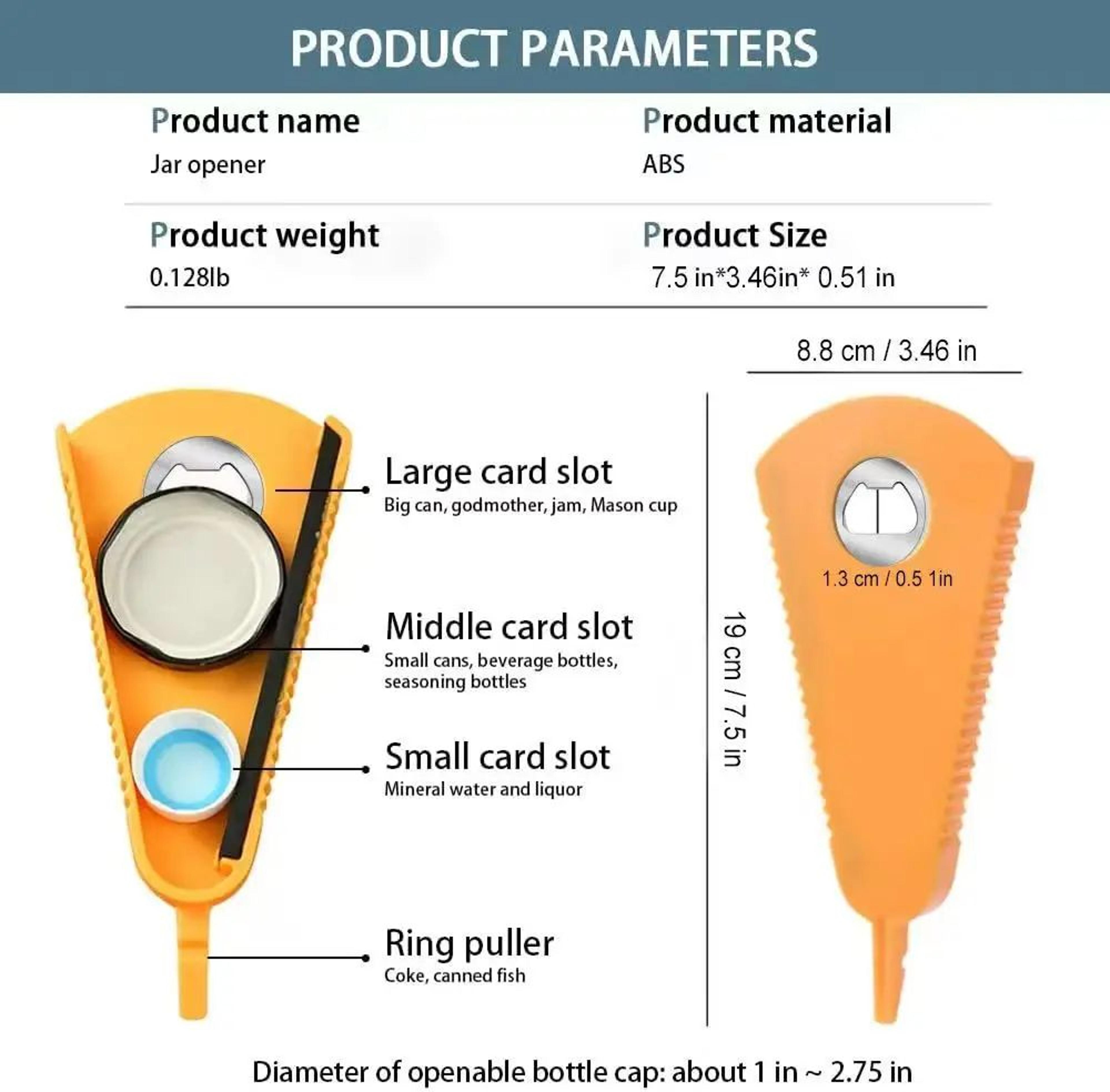 Multifunction Can Bottle And Jar Opener Tool 1