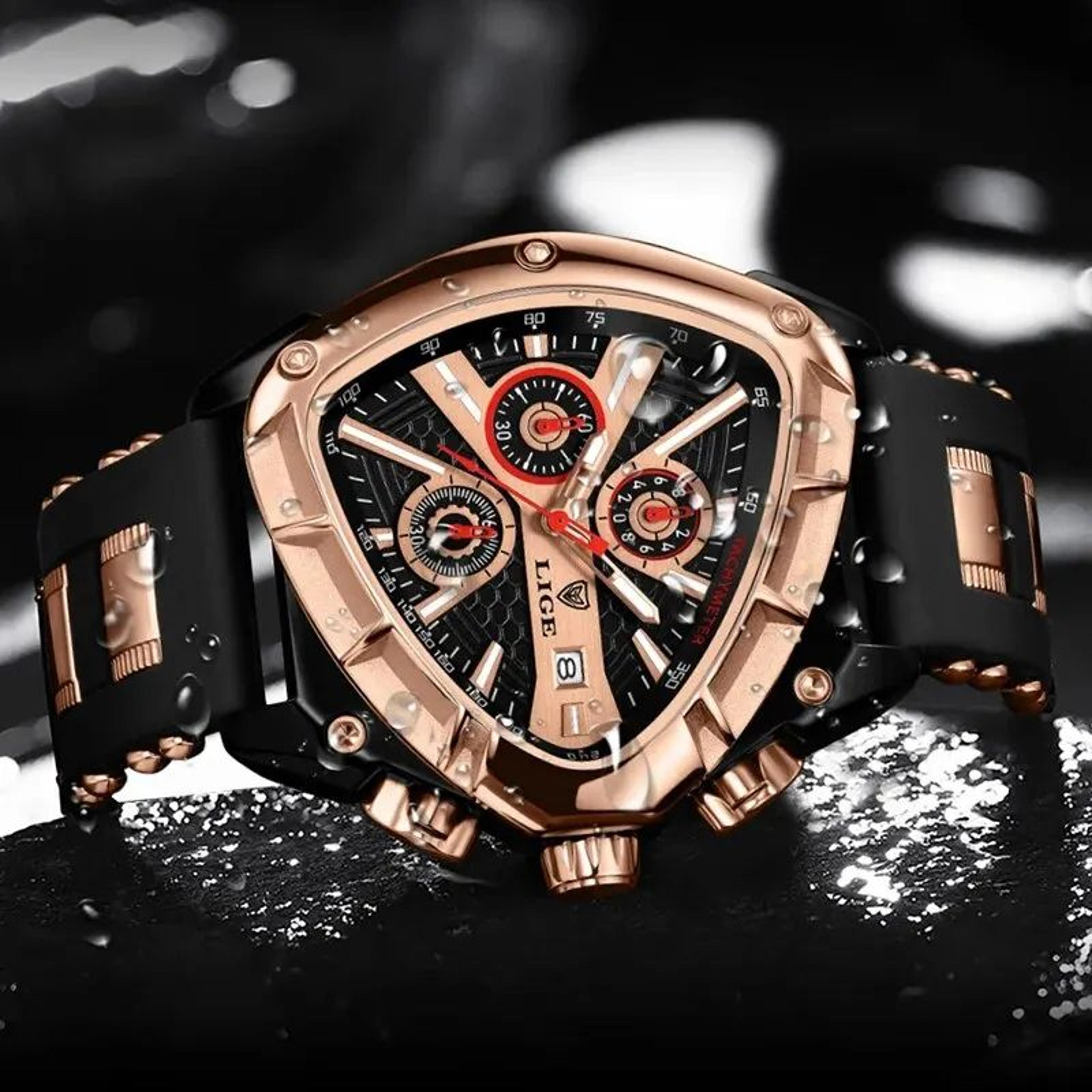 Luxury Waterproof Mens Quartz Watch With Large Dial 3
