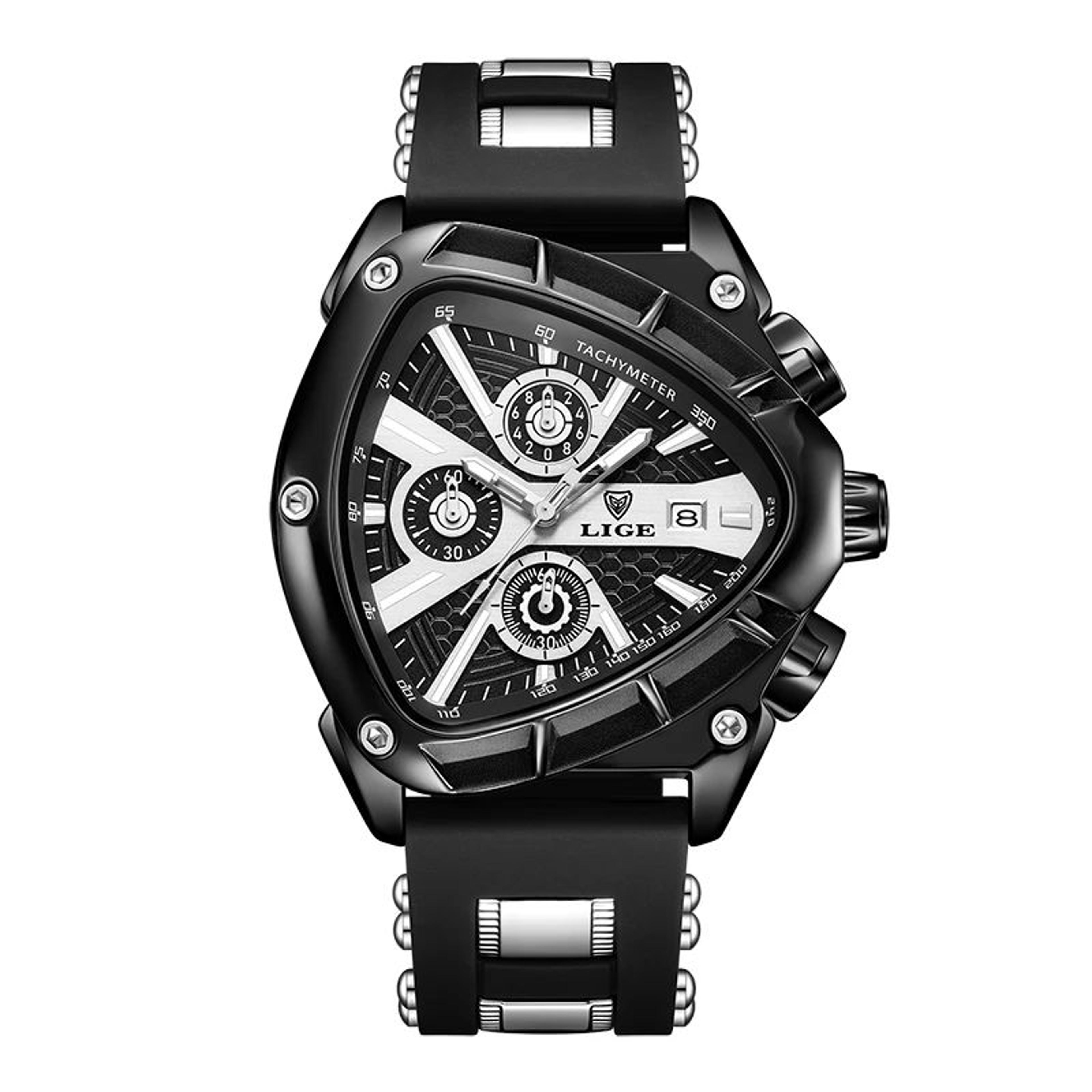 Luxury Waterproof Mens Quartz Watch With Large Dial 18