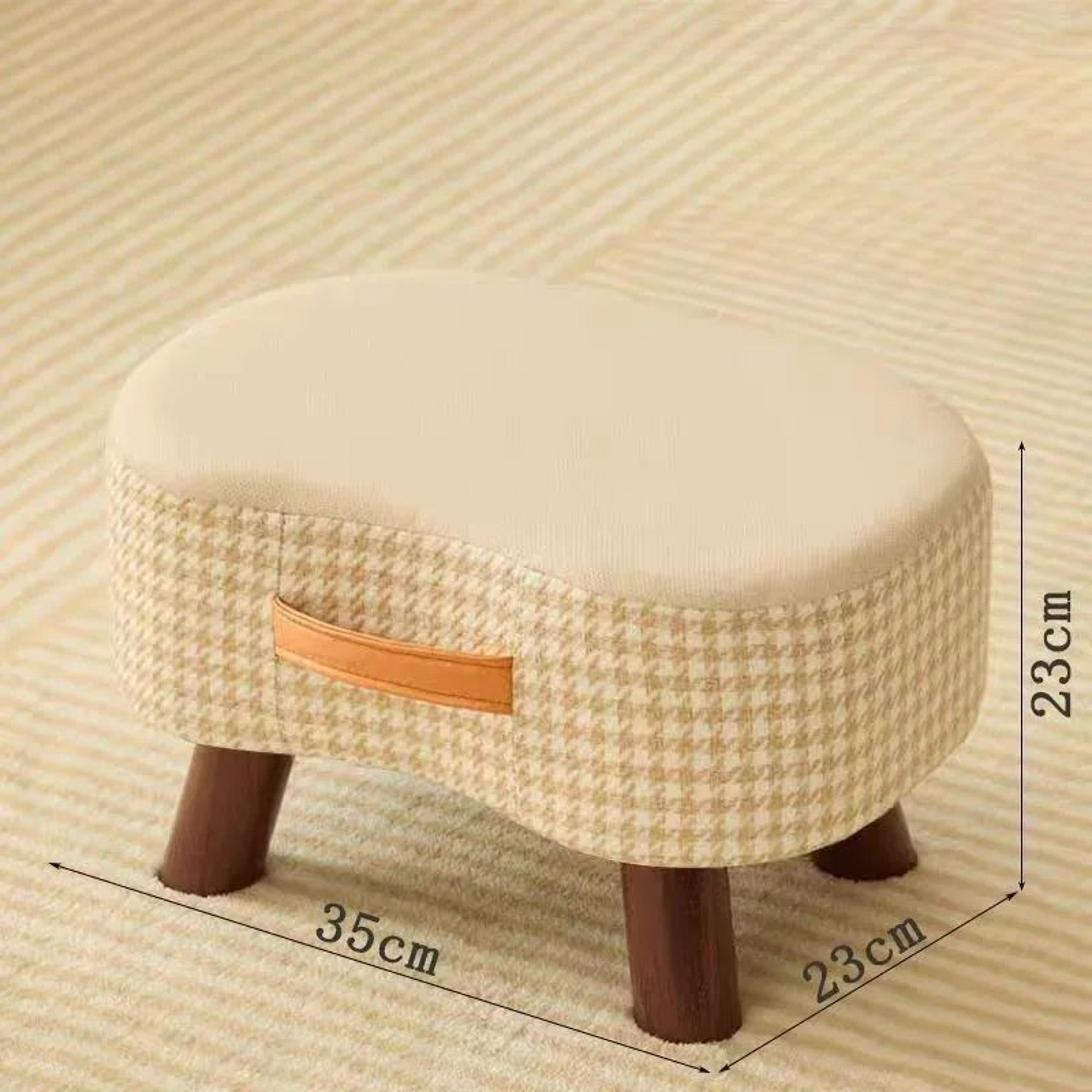 Soft Padded Small Stool Ottoman Footrest Chair 1