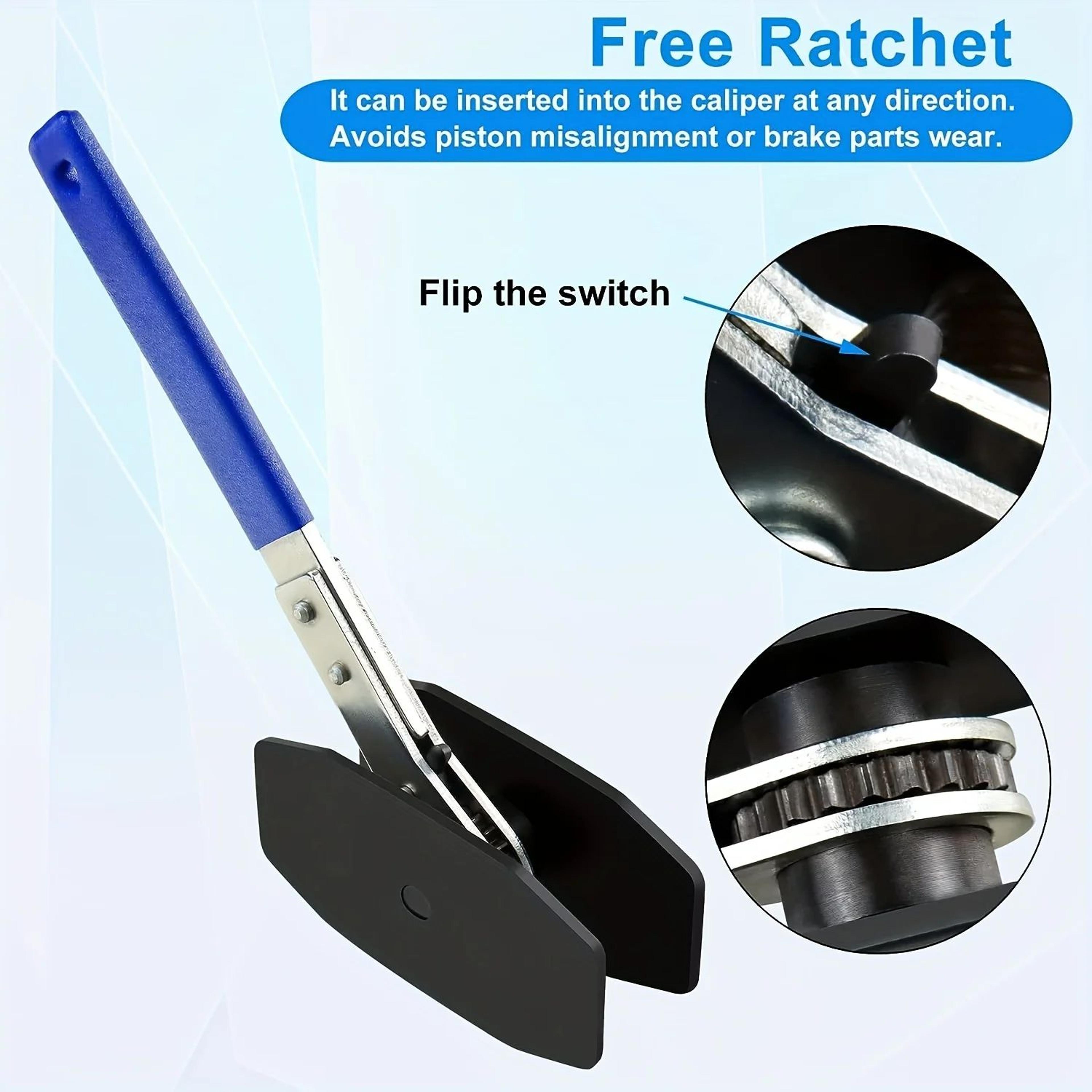 Brake Caliper Piston Spreader Tool Ratchet Steel Separator 8