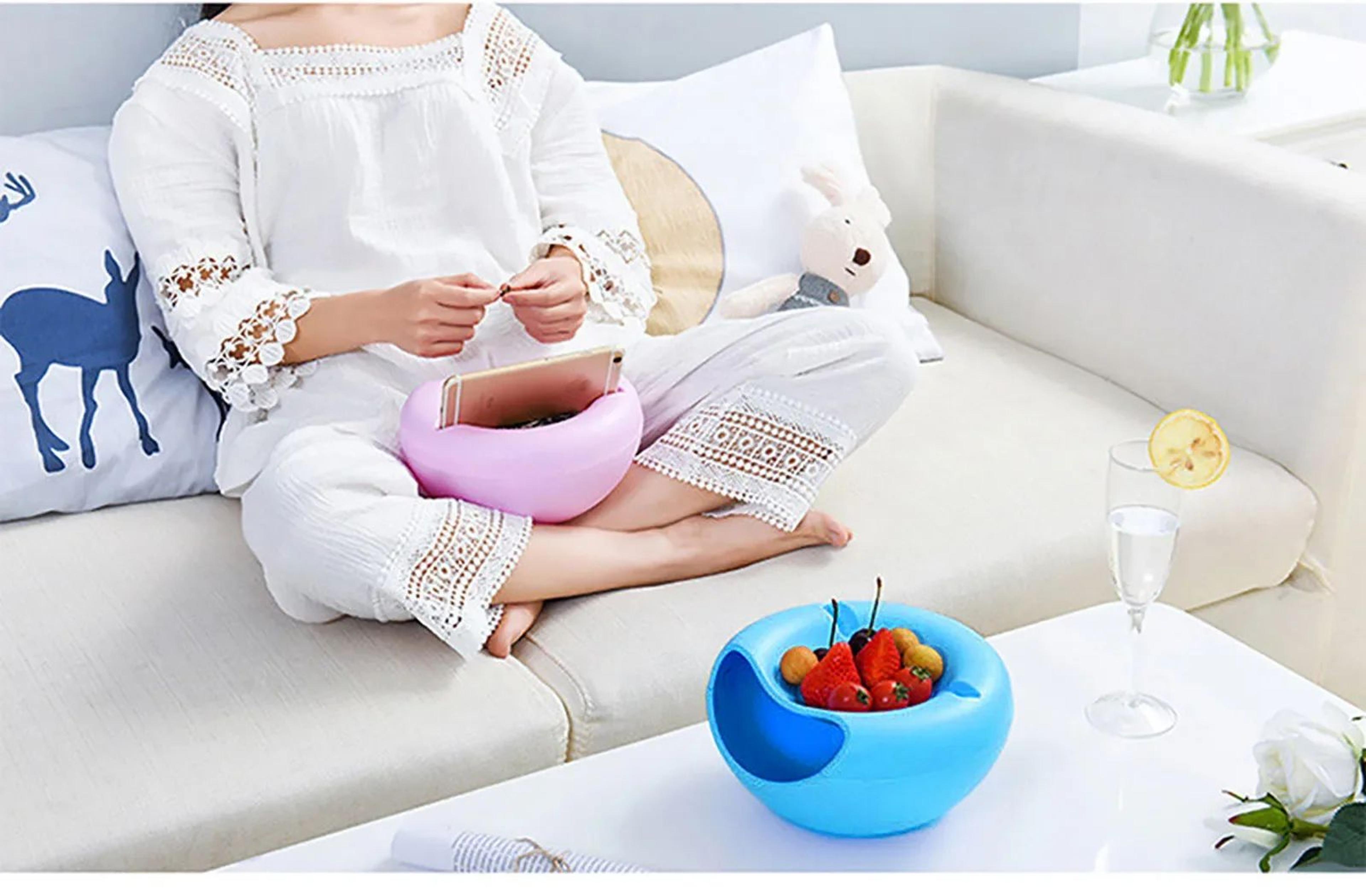 Double Layer Snack Bowl With Shell Storage Container 4