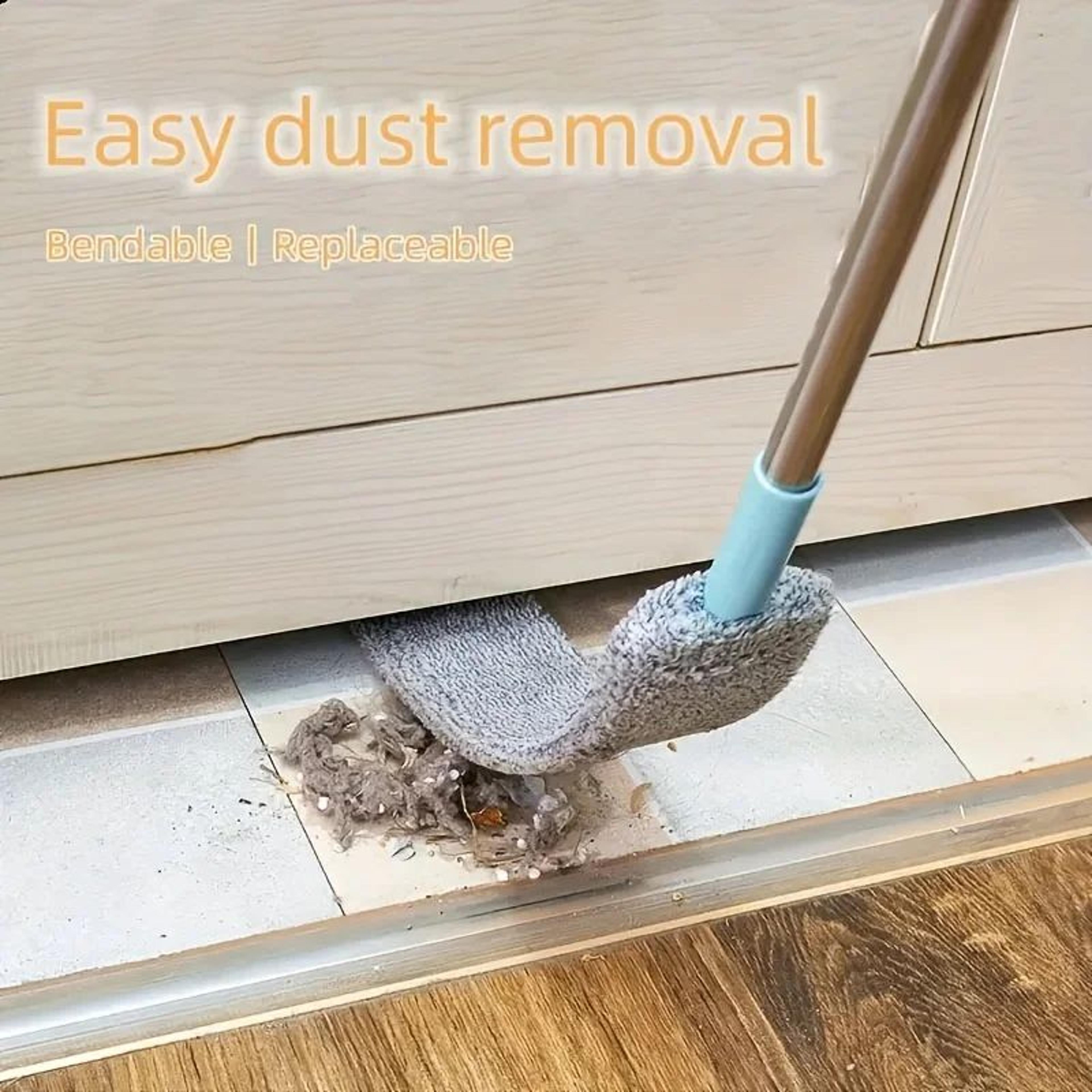 Telescopic Microfiber Duster Long Handle Gap Cleaning Brush 0