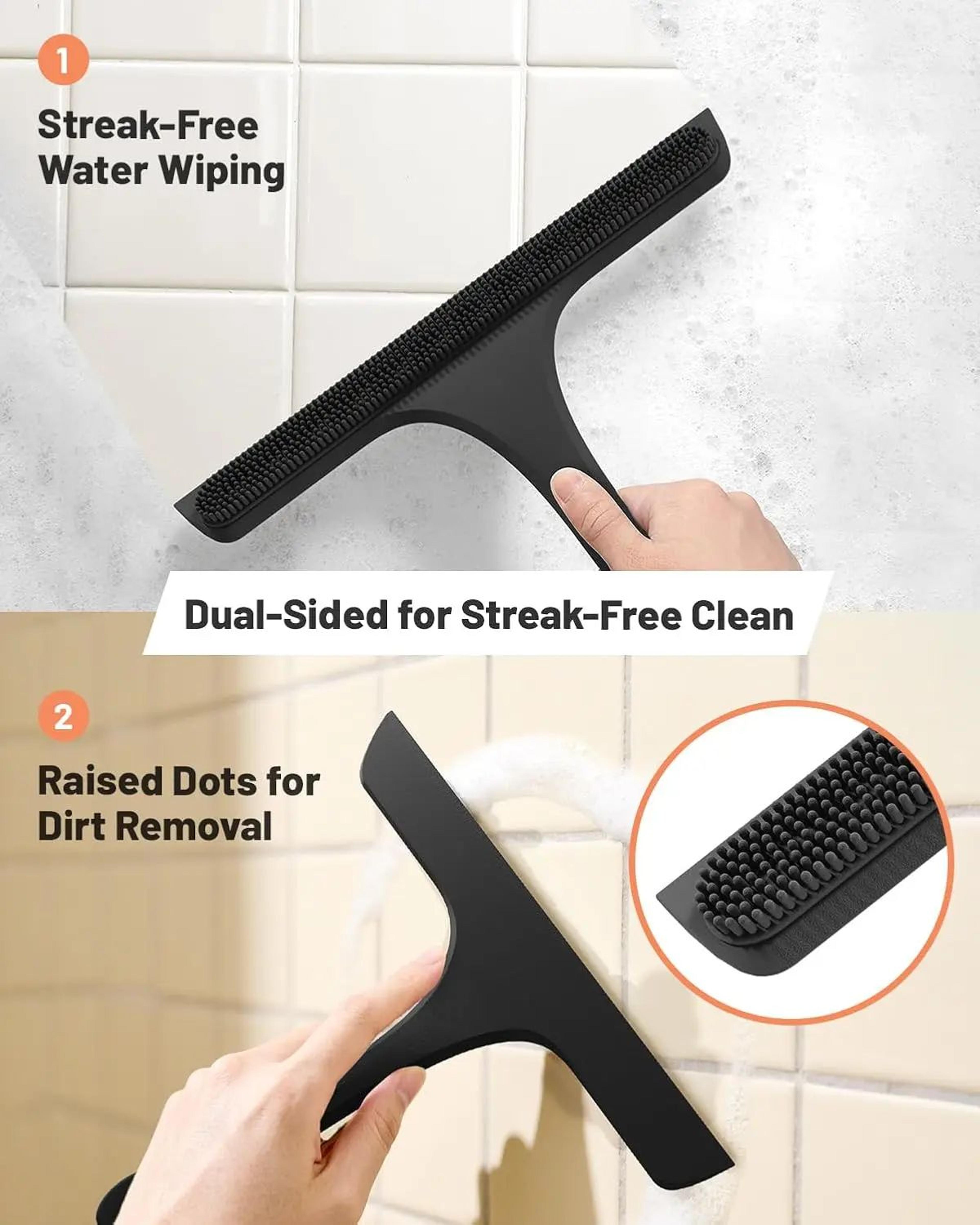 Silicone Shower Squeegee With T Shape Handle 2