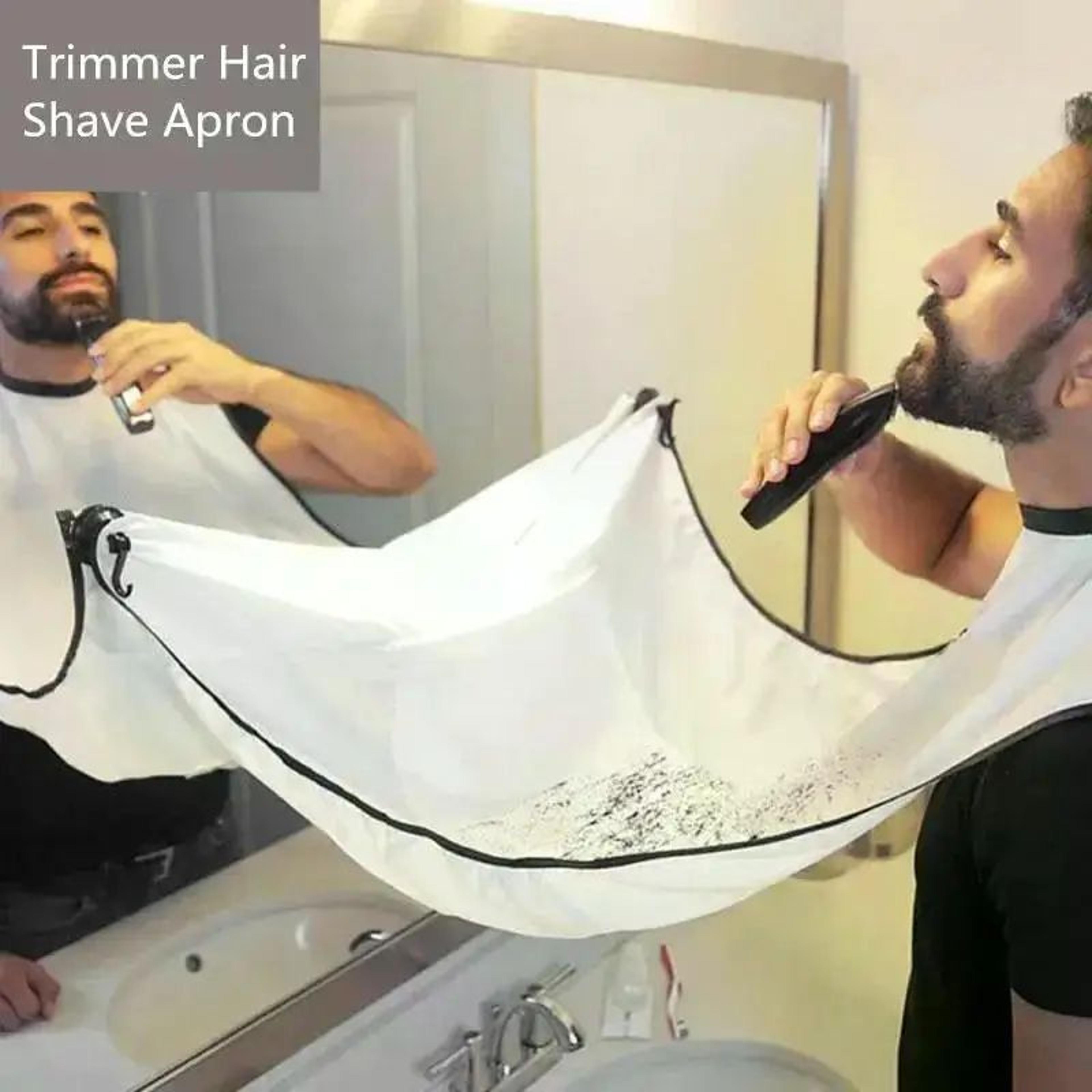 Beard Shaving Apron Cape With Suction Cups 1