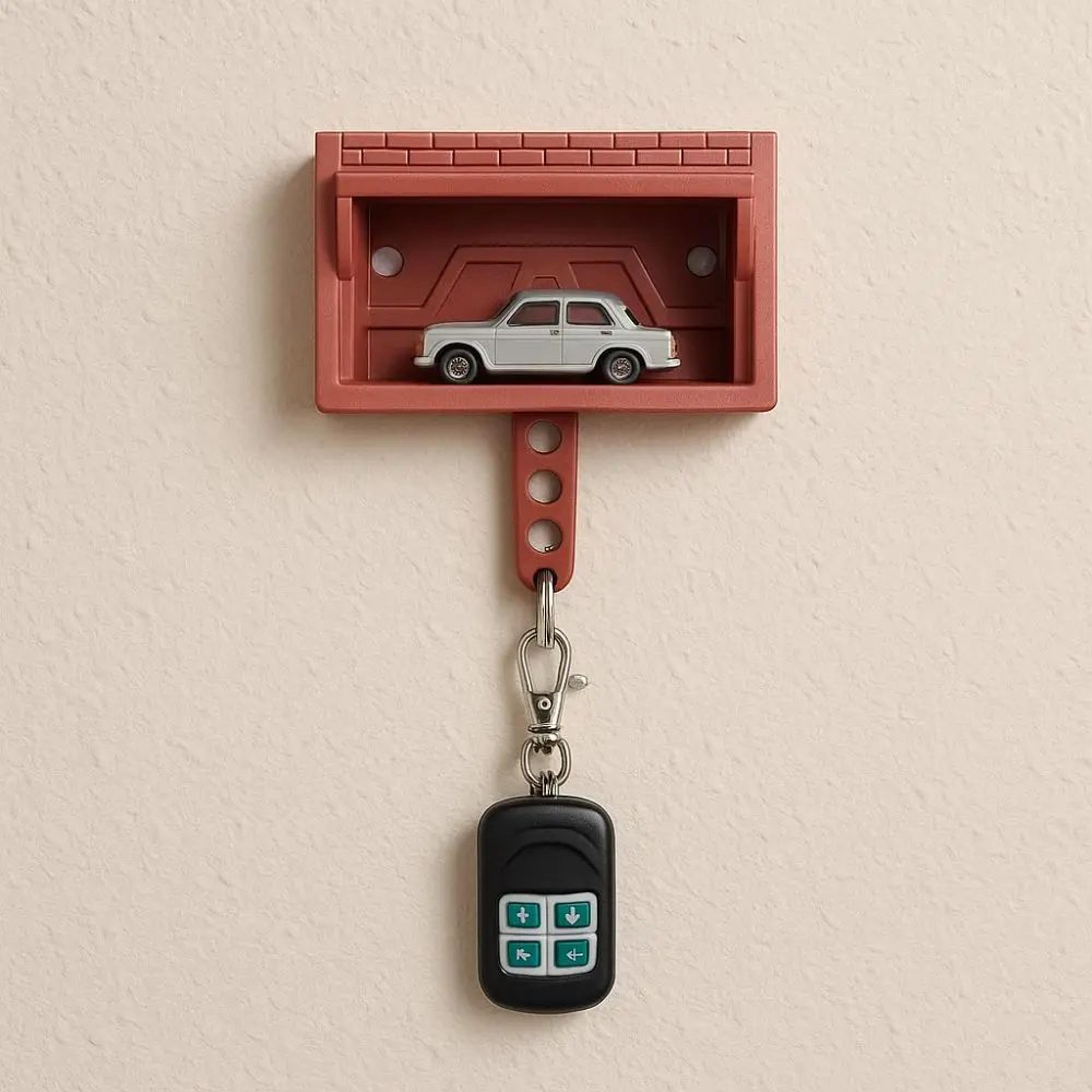 Creative Car Garage Key Holder Wall Mount Rack 7