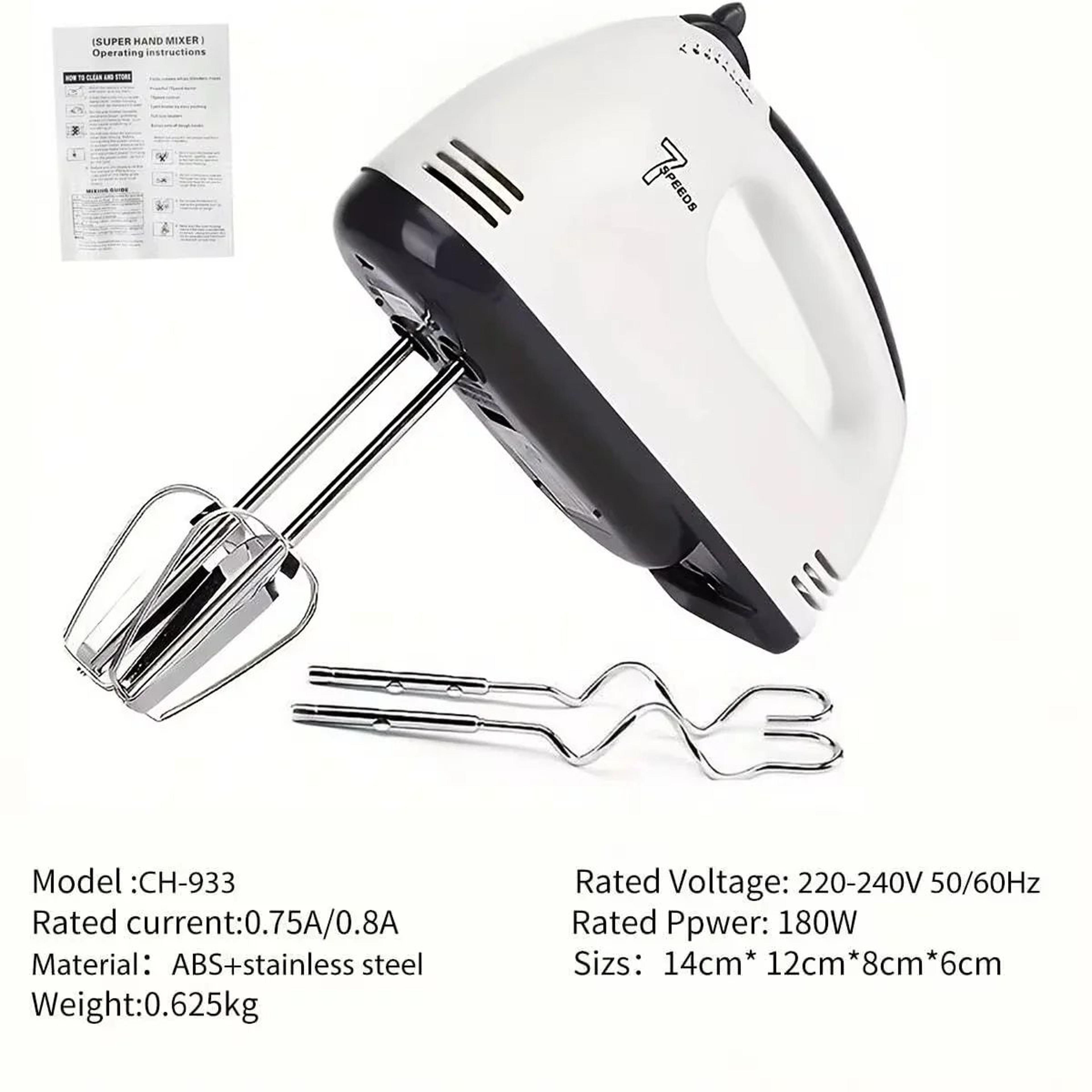 7 Speed Electric Handheld Egg Beater Mixer 0