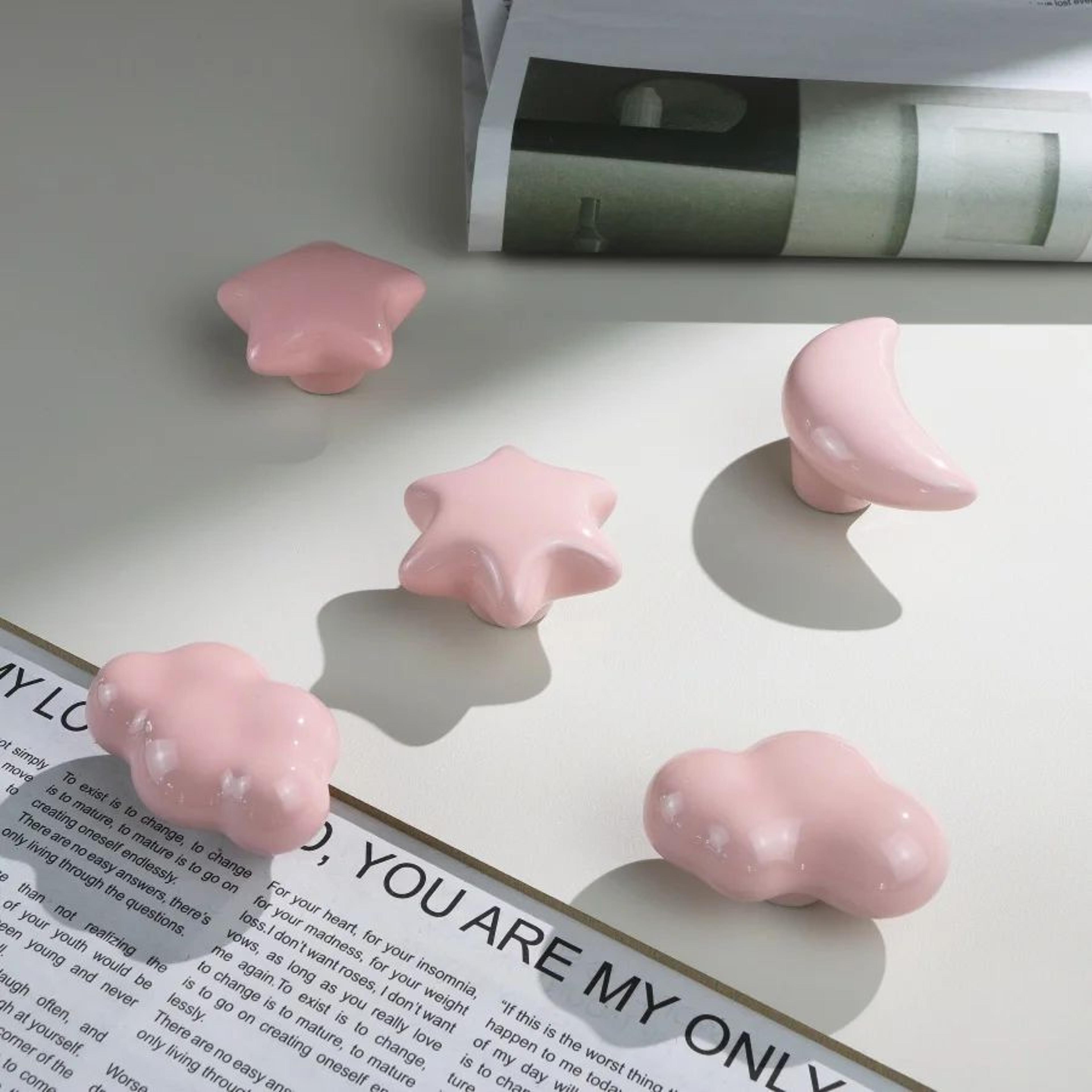Cute Ceramic Star Moon Cloud Cabinet Knobs 4