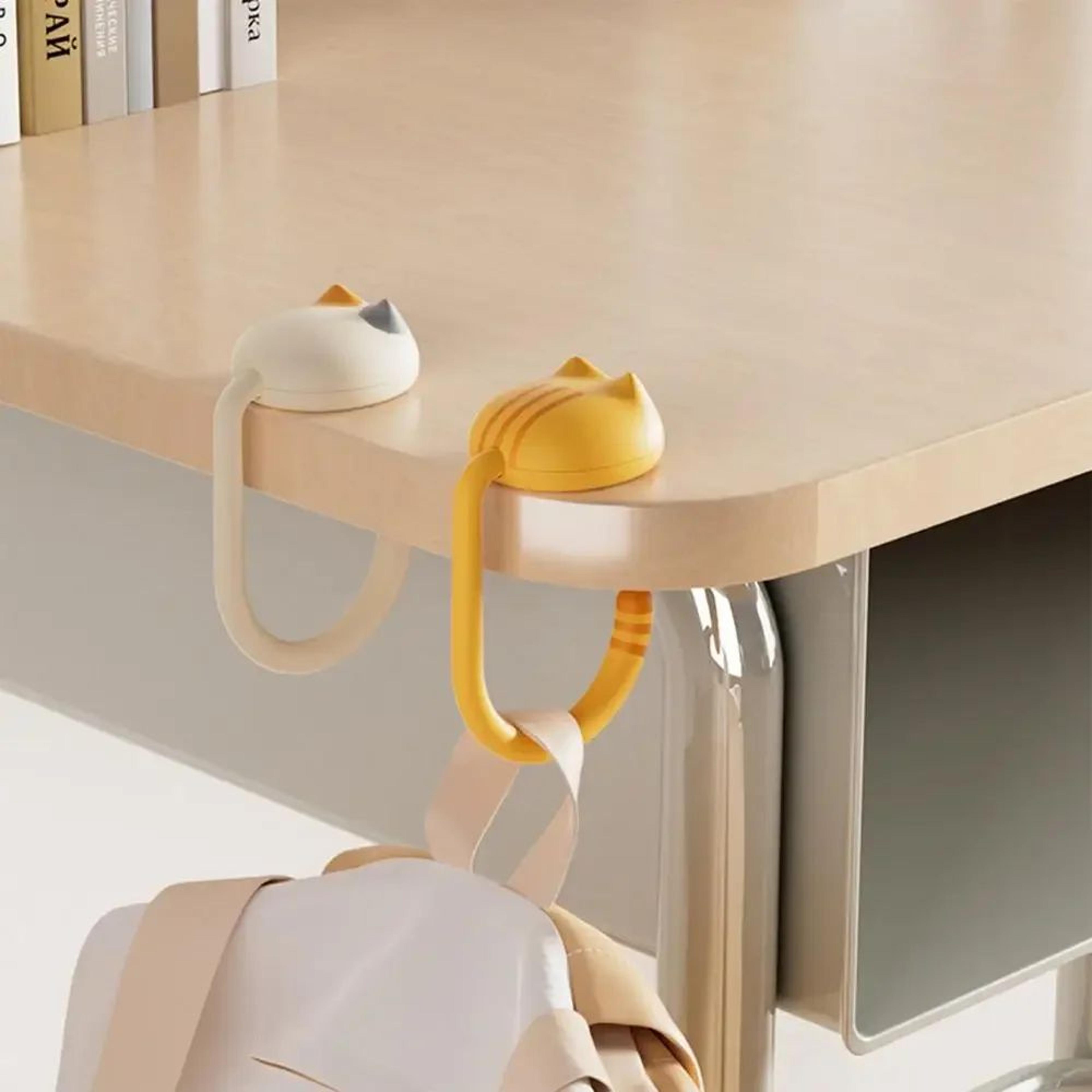 Cute Cat Tail Portable Purse Hook Table Hanger 5