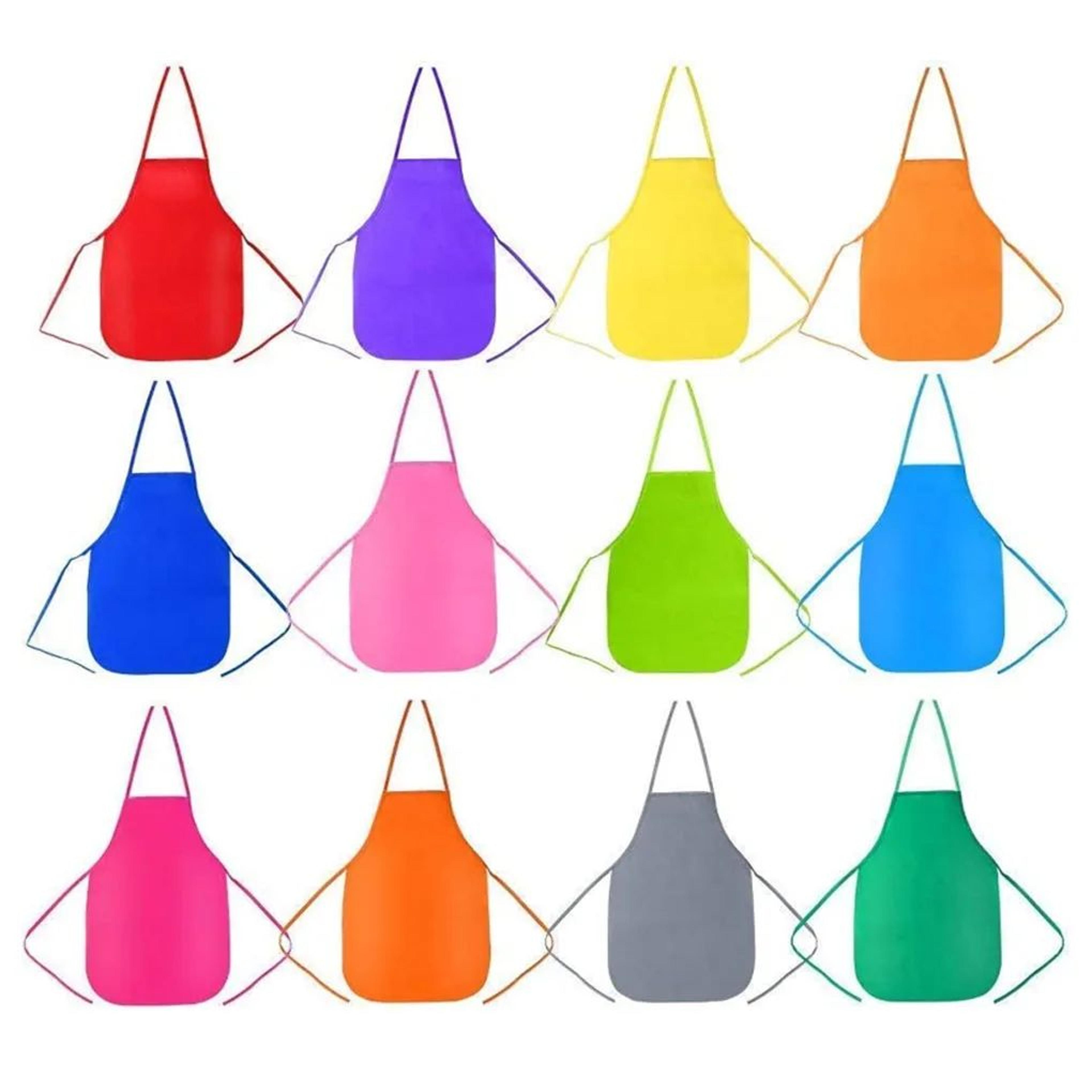 Kids Colorful Waterproof Aprons Set For Art Activities 5