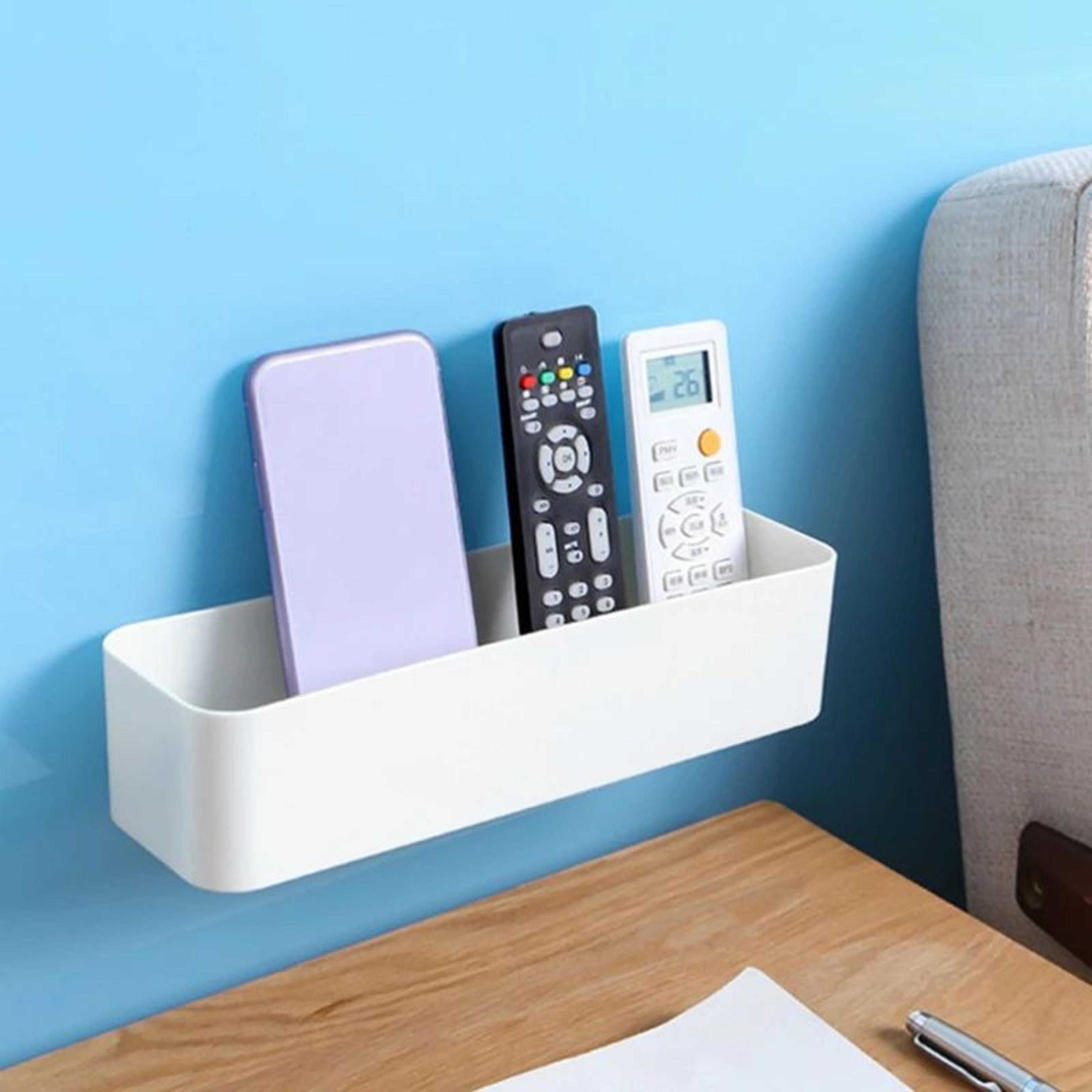 Wall Mounted Storage Organizer Box Adhesive Shelf Rack 1