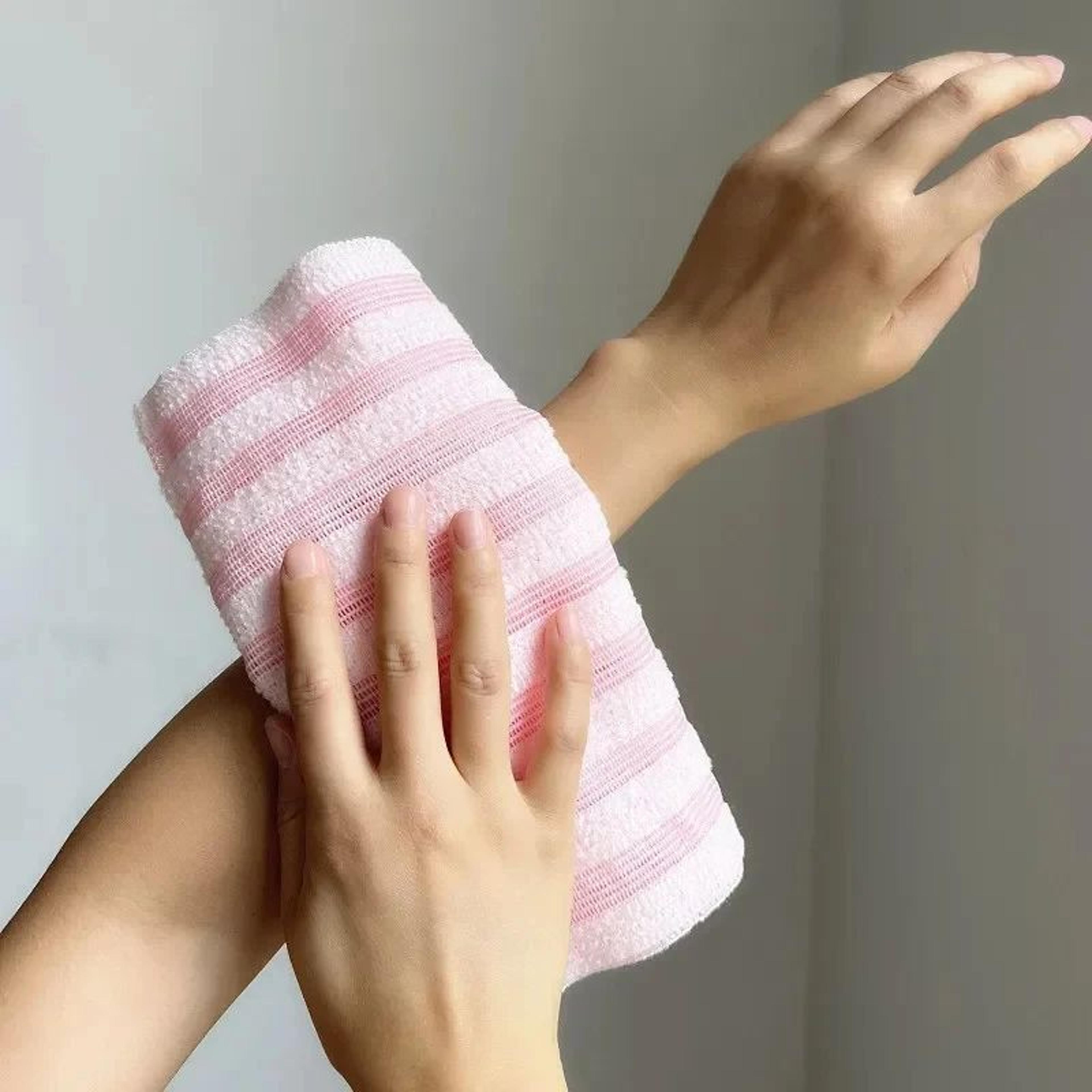 Extra Long Exfoliating Shower Towel Back Scrubber 6
