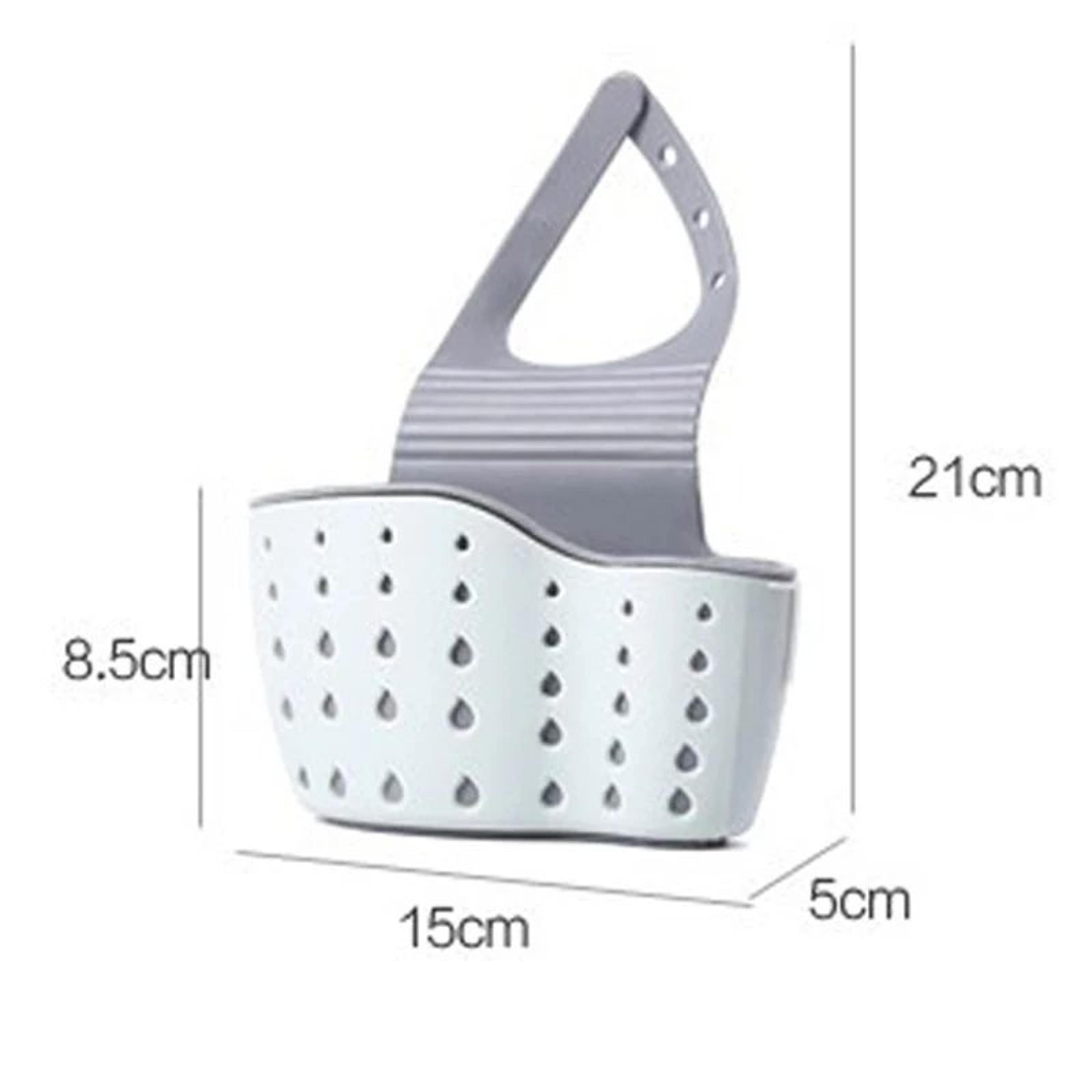 Faucet Hanging Sink Shelf Sponge Soap Drain Holder 4