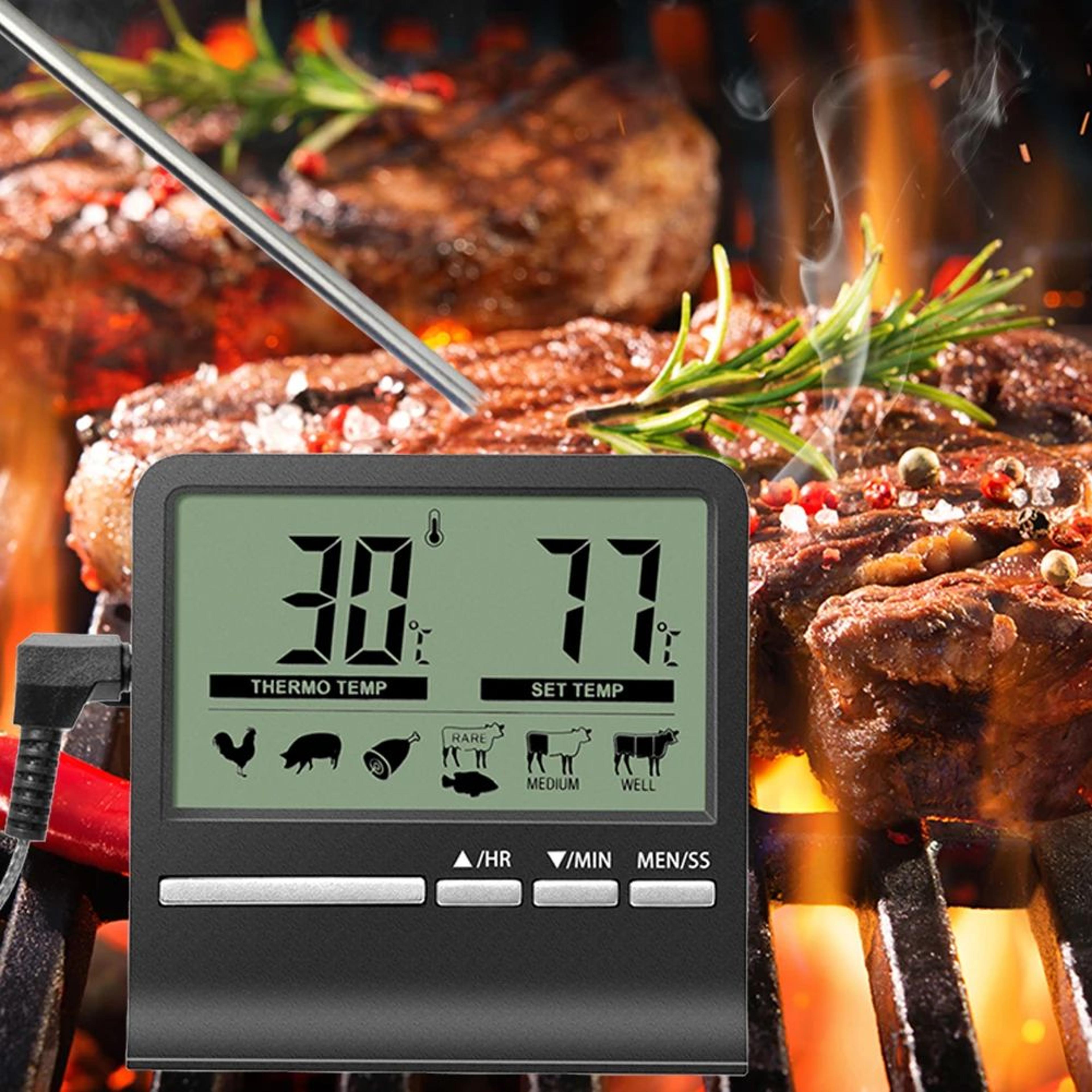 Digital Food Thermometer With Probe And LCD Display 3