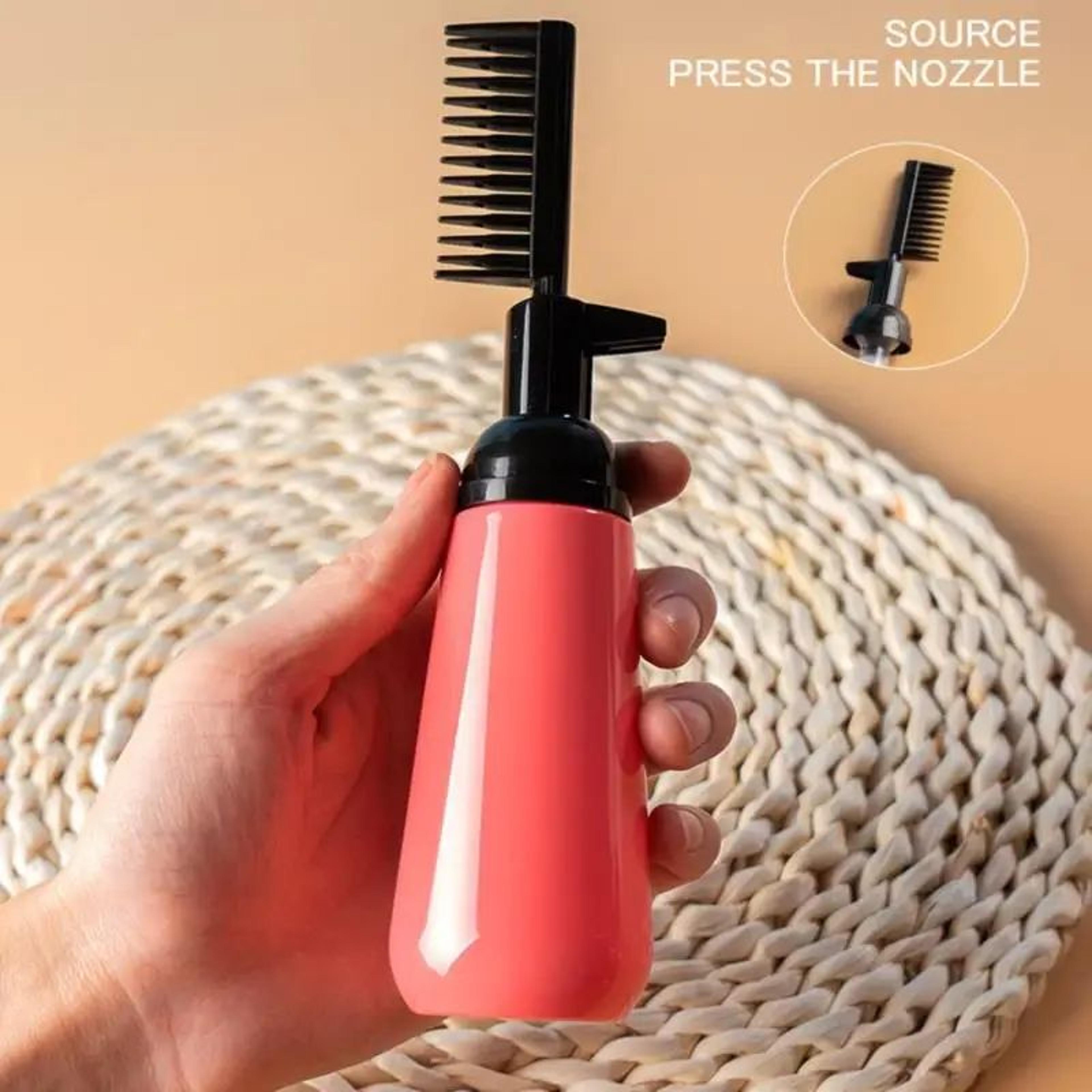 Hair Dye Applicator Bottle With Comb Brush Dispenser 0
