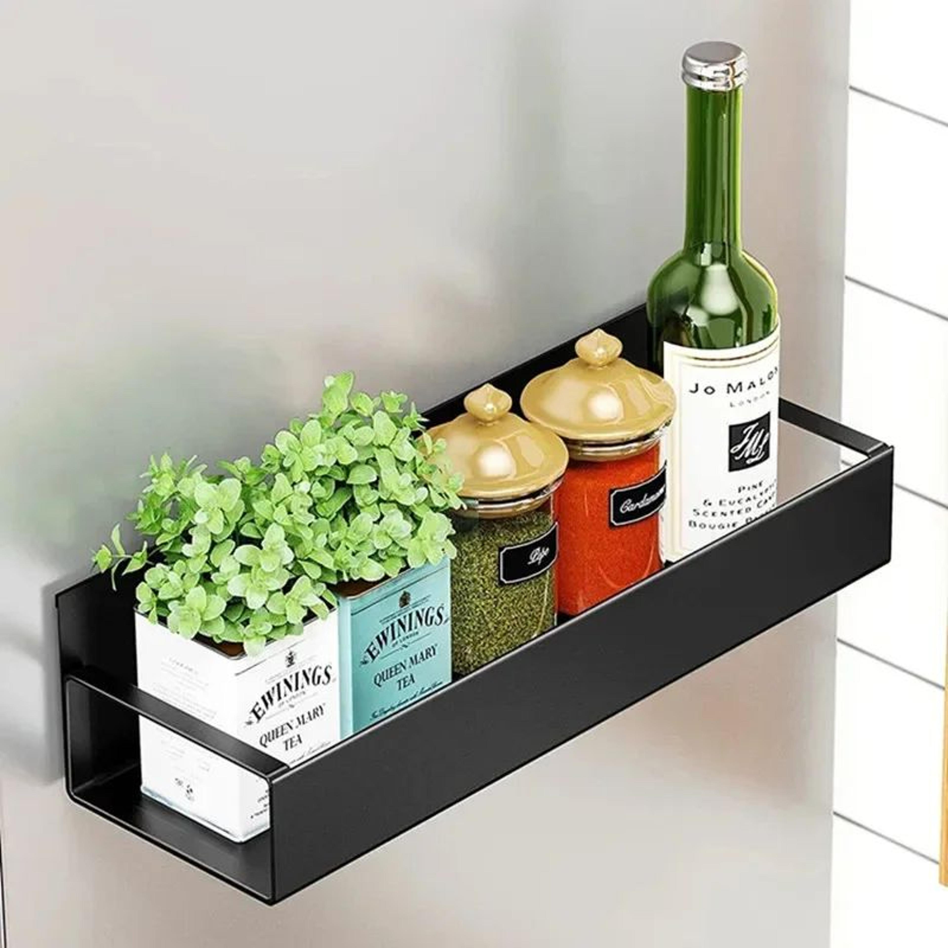 Magnetic Refrigerator Shelf Organizer Space Saving Kitchen Rack 7