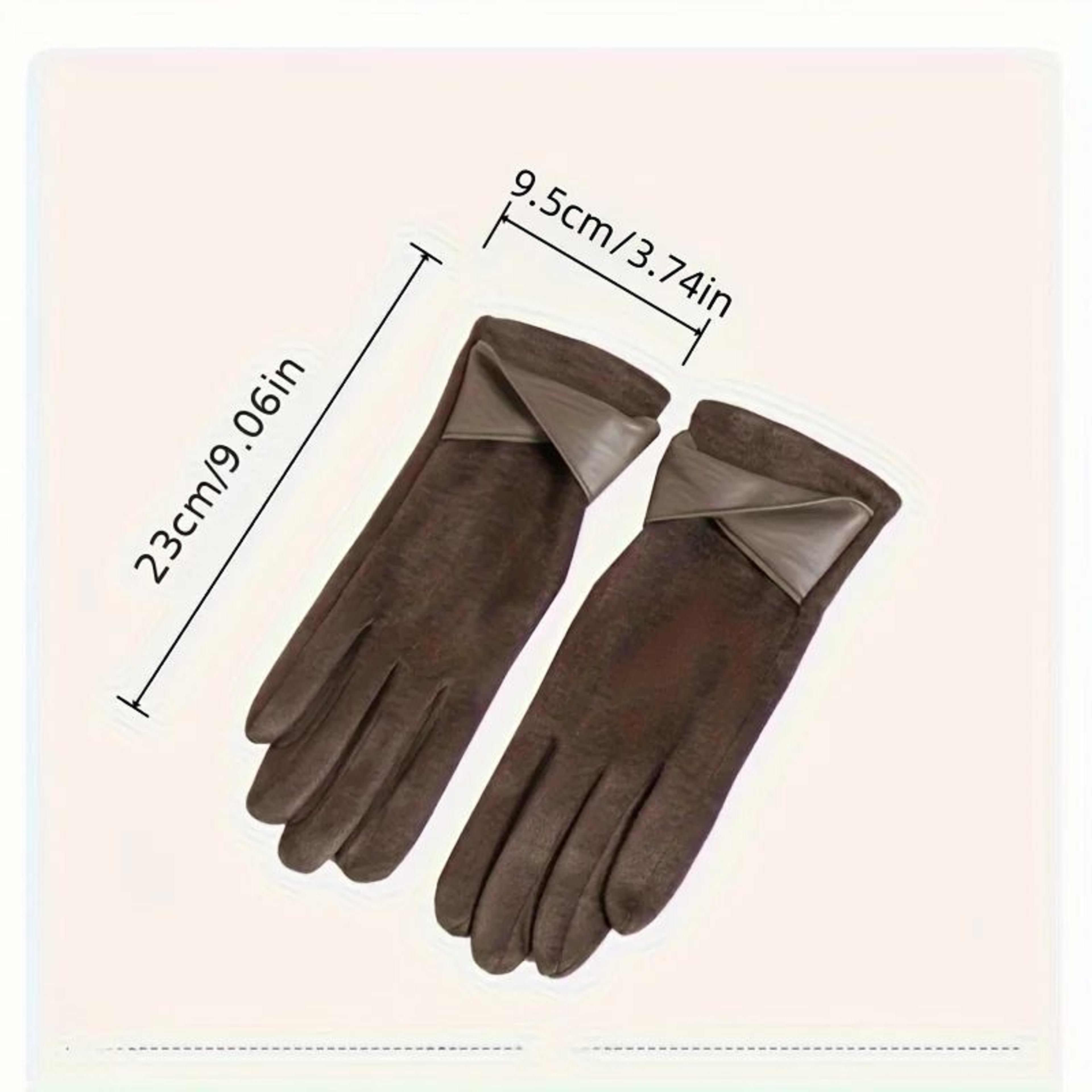 Womens Thermal Winter Gloves Soft Warm Lined Elegant Design 7
