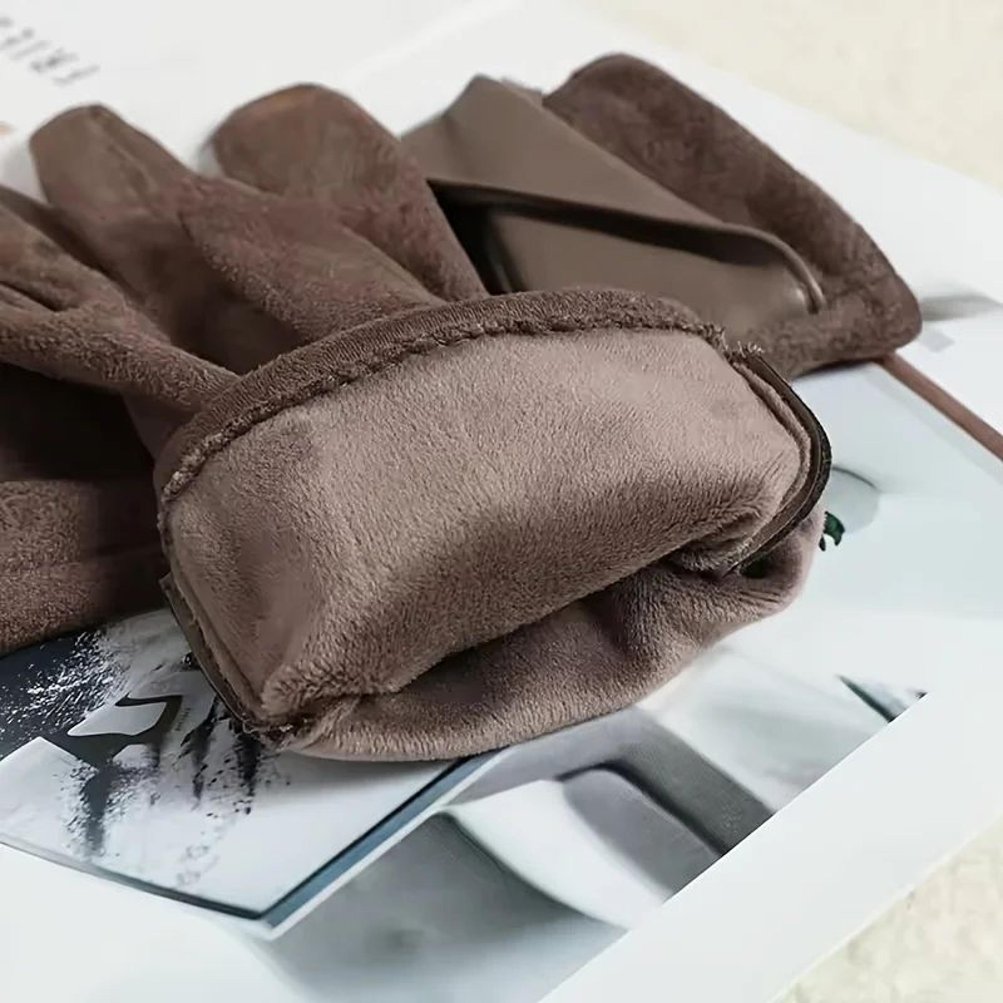 Womens Thermal Winter Gloves Soft Warm Lined Elegant Design 5