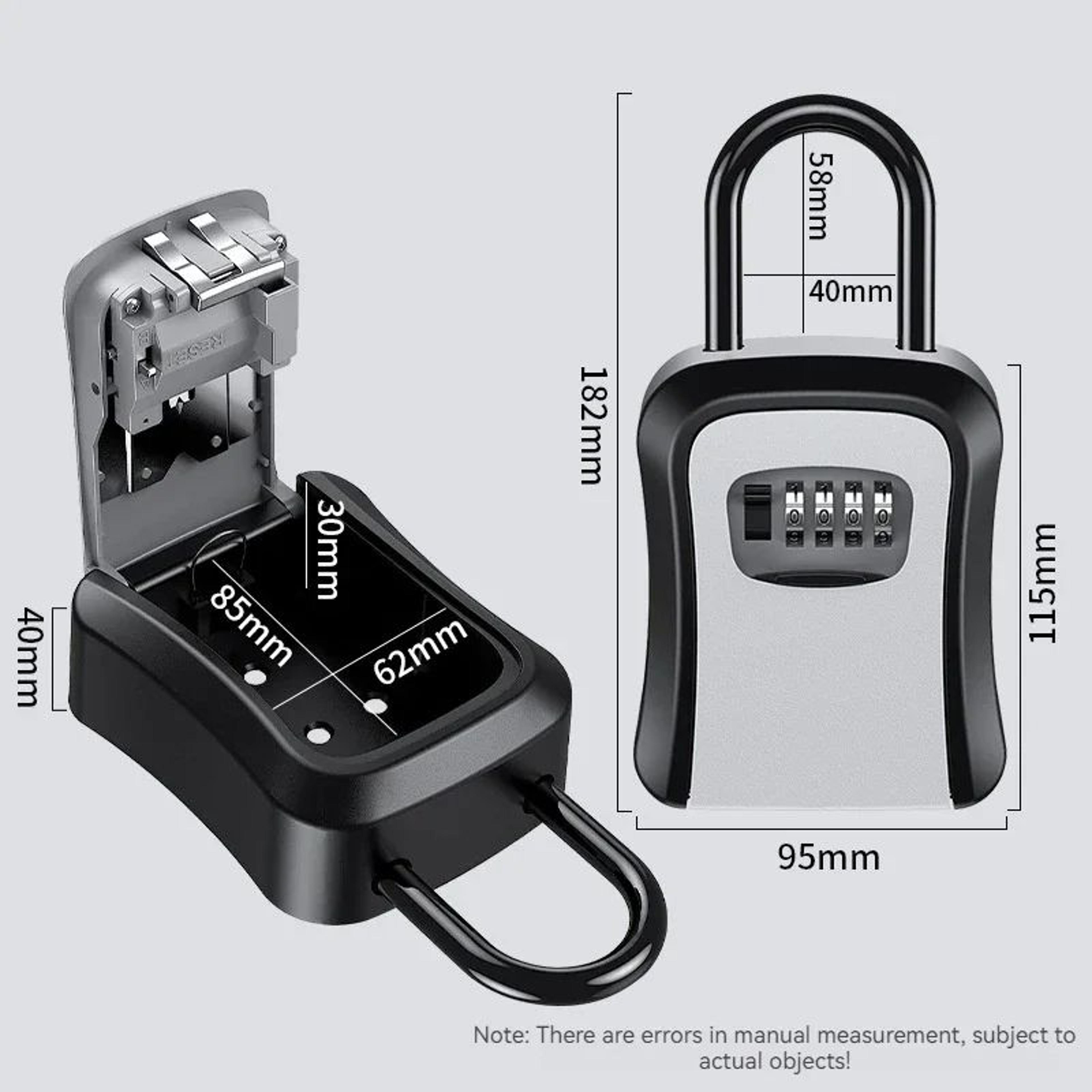 4 Digit Key Lock Box Waterproof Outdoor Key Storage 4