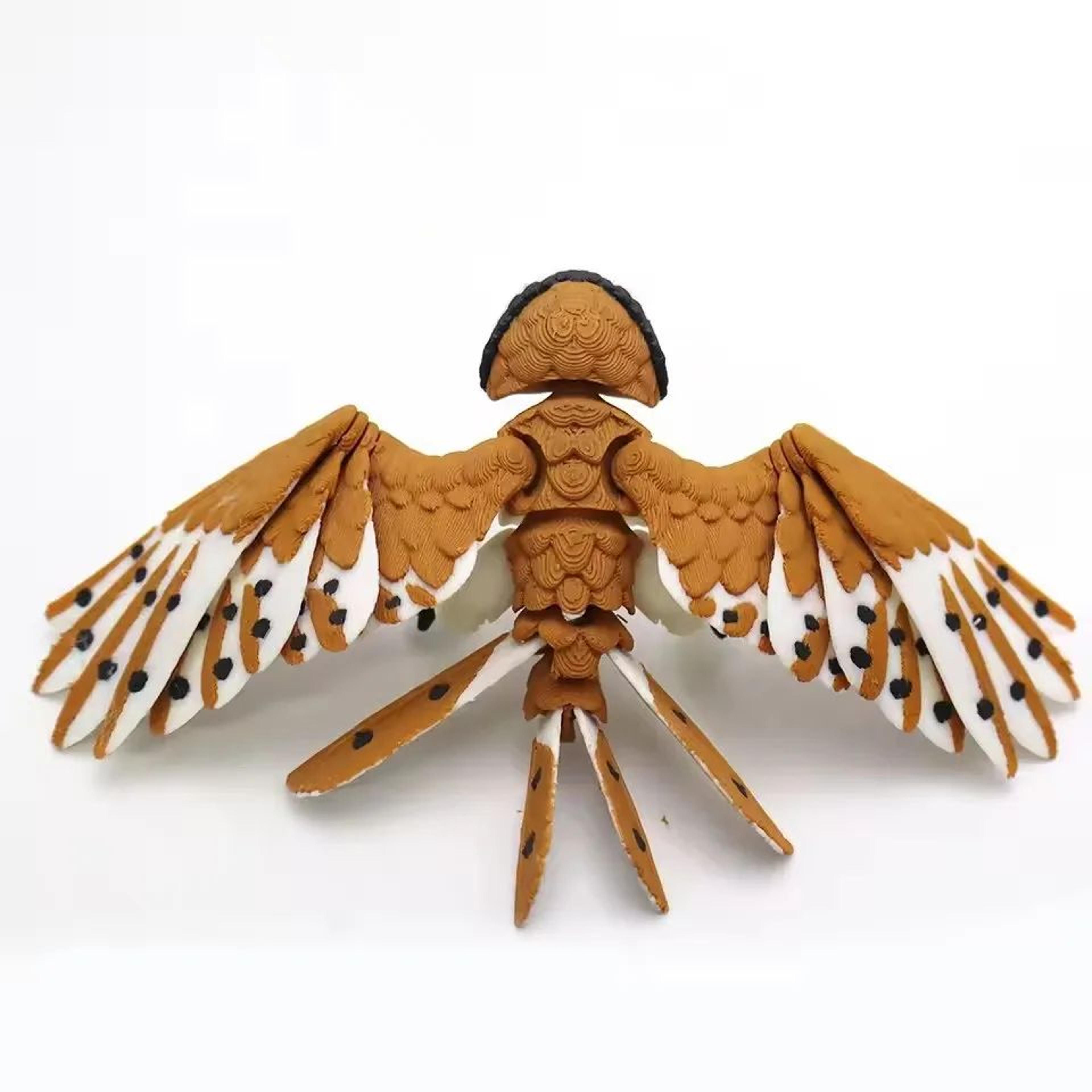 3D Printed Eagle Figurine Movable Bird Decor 4