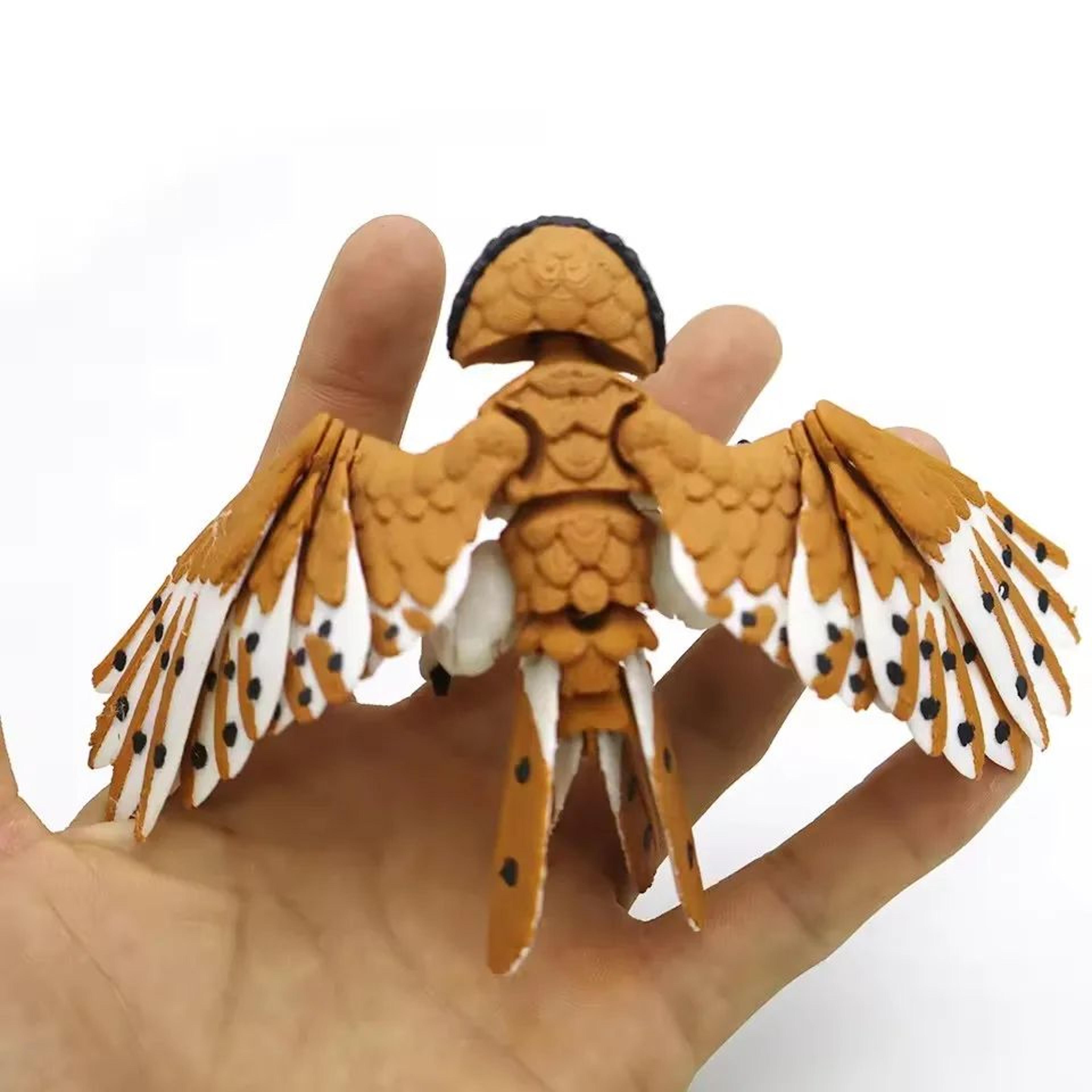 3D Printed Eagle Figurine Movable Bird Decor 5