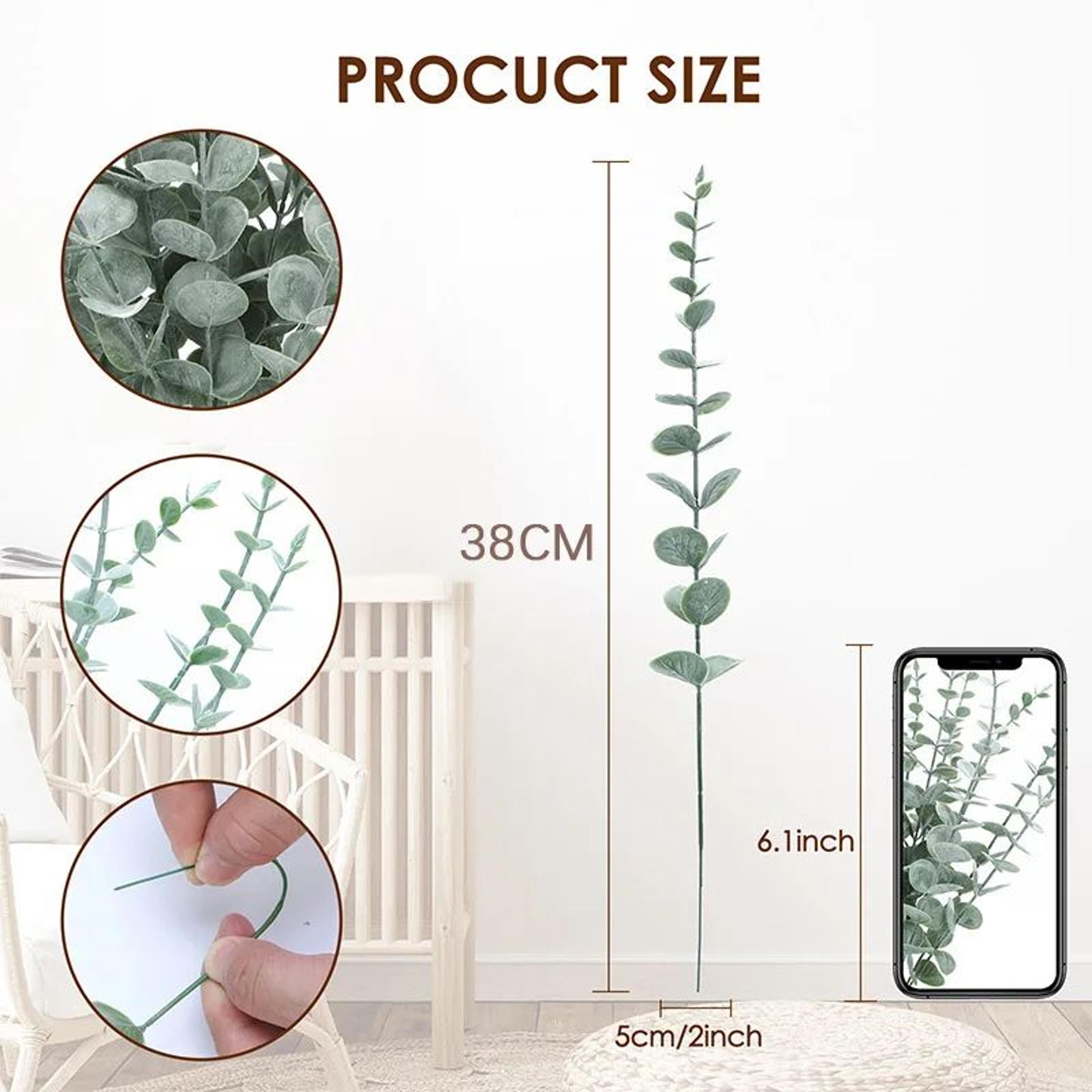 Artificial Eucalyptus Stems Greenery For Wedding Decor 2