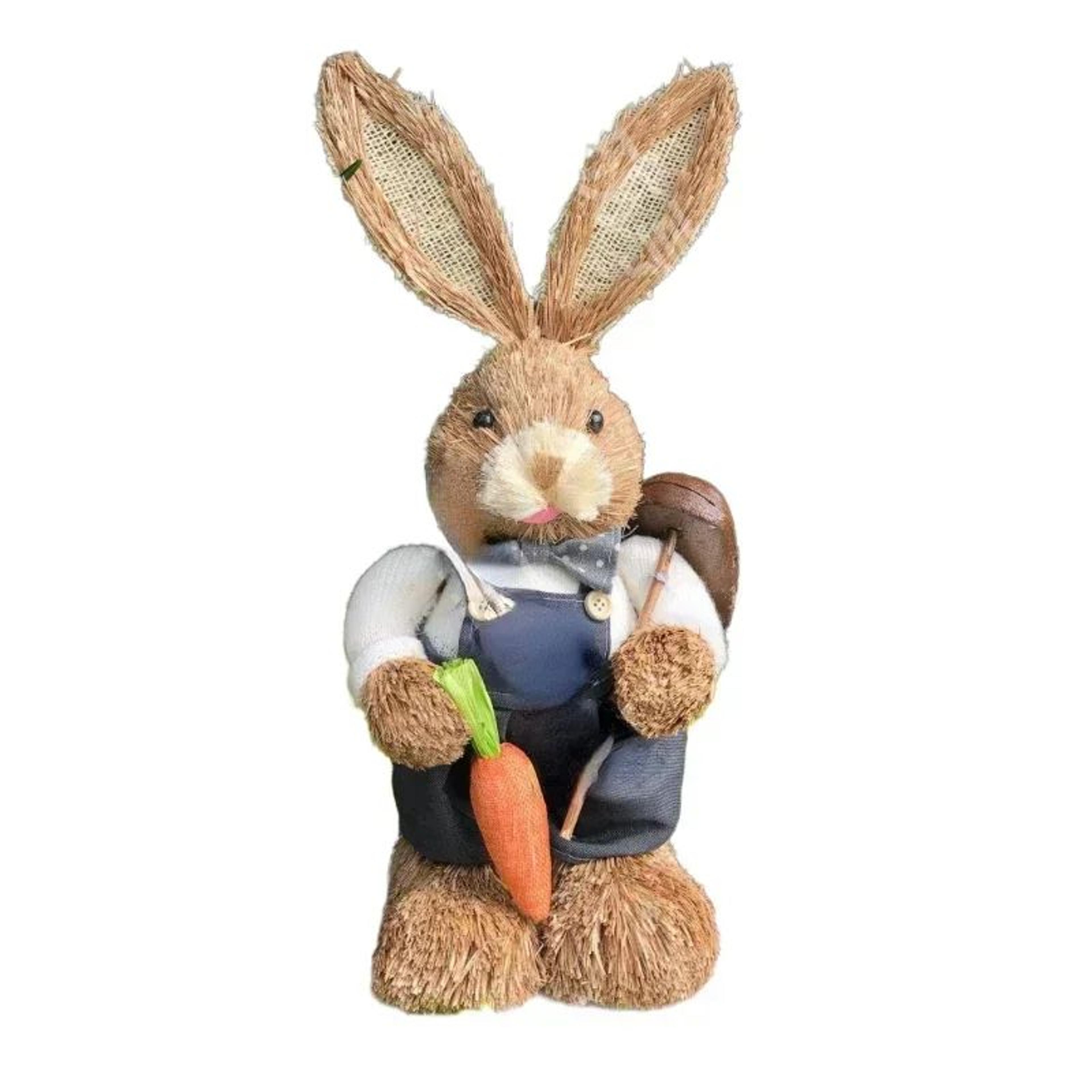 Easter Bunny Cattail Ornament Rustic Home Decor 5