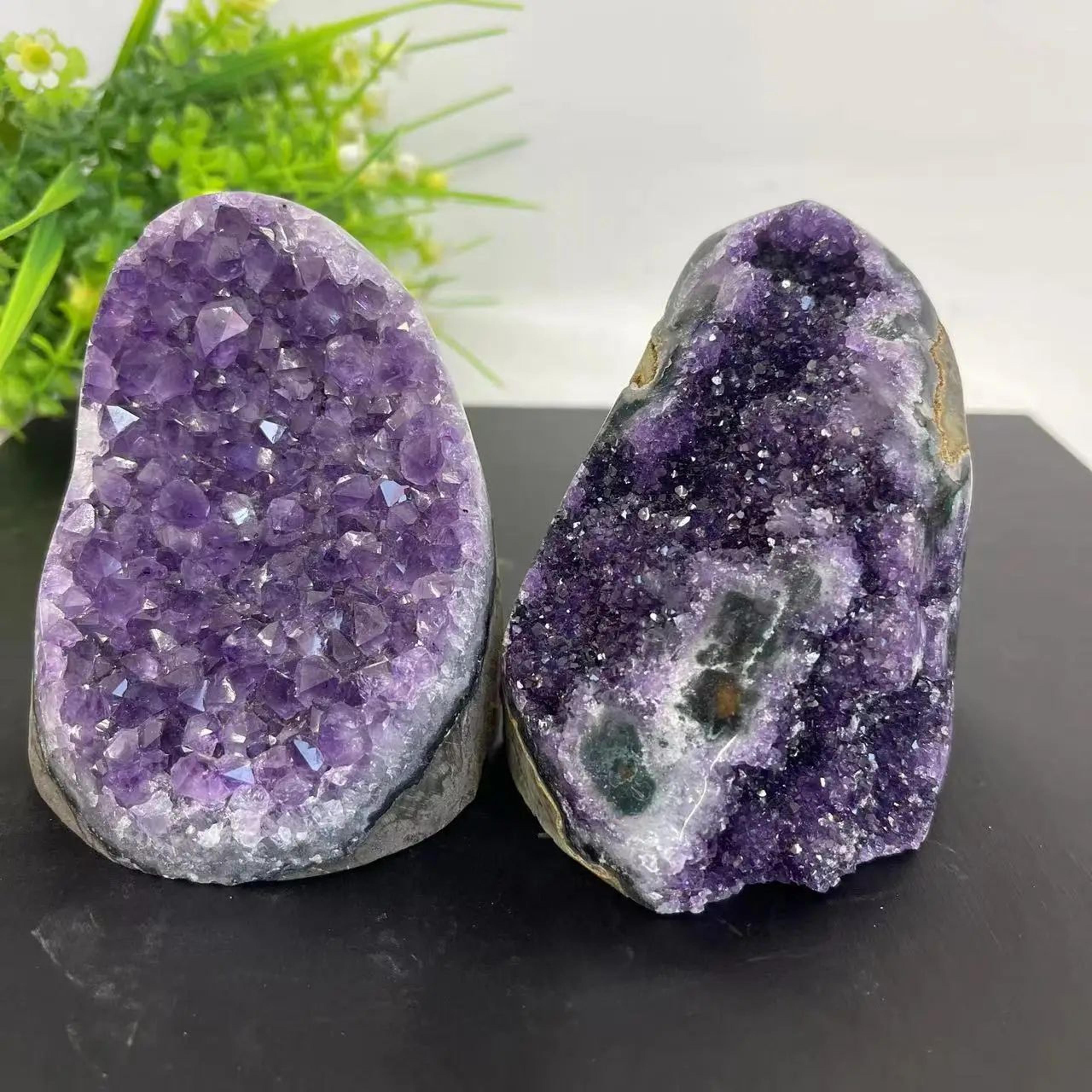 Natural Amethyst Crystal Cluster Geode For Home And Spiritual Decor 3
