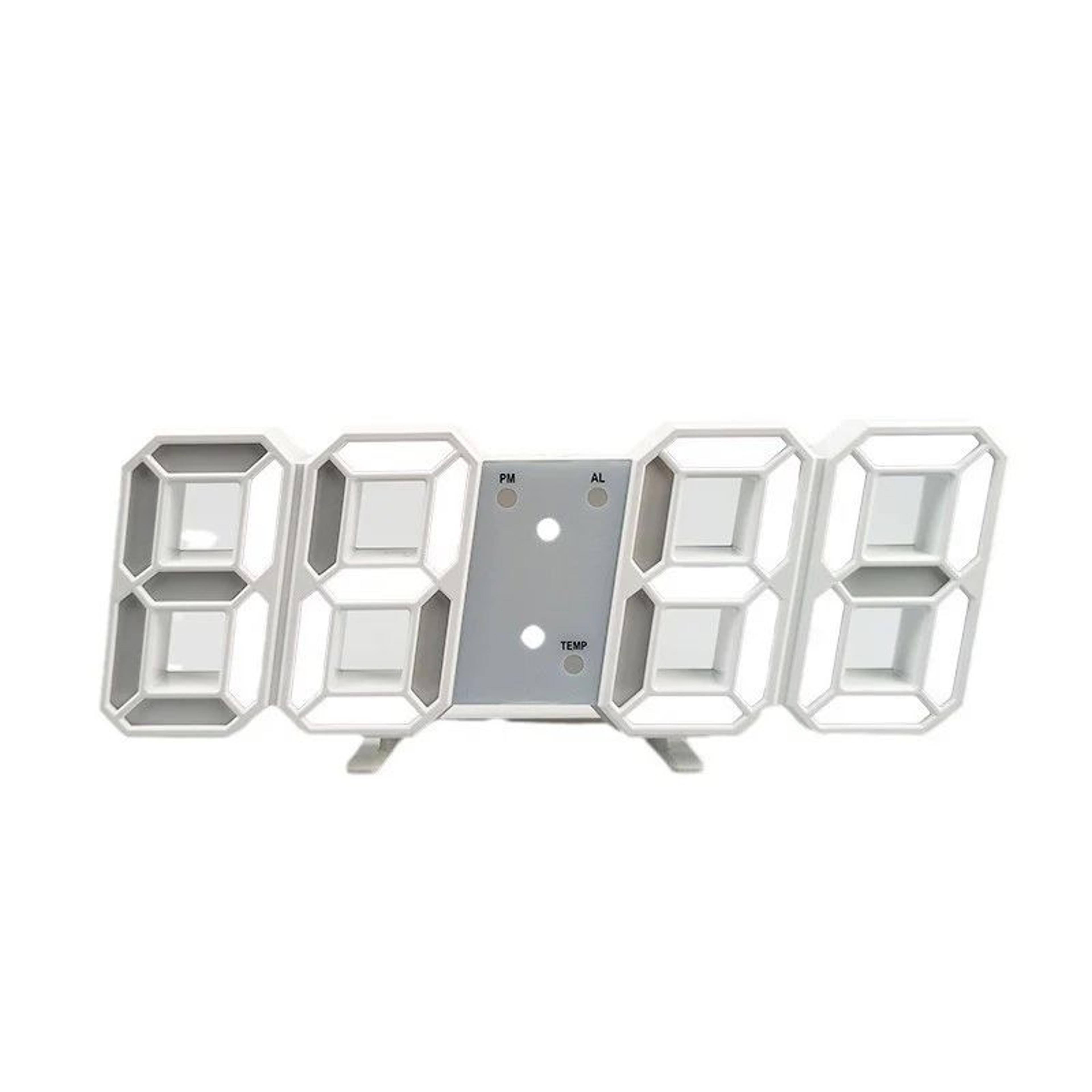 3D LED Voice Control Digital Alarm Clock 7