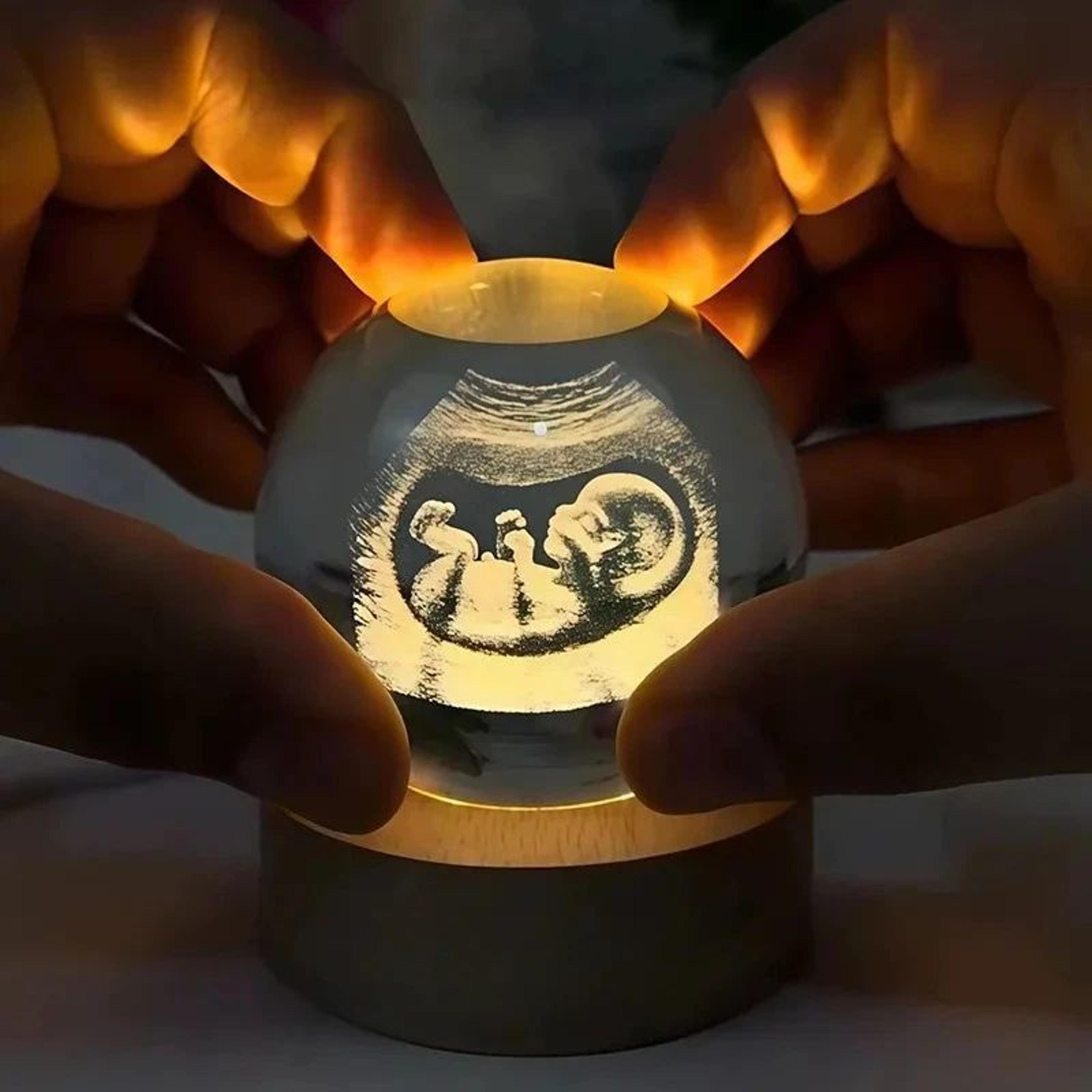 Personalized Baby Ultrasound Crystal Ball Engraved Keepsake 0