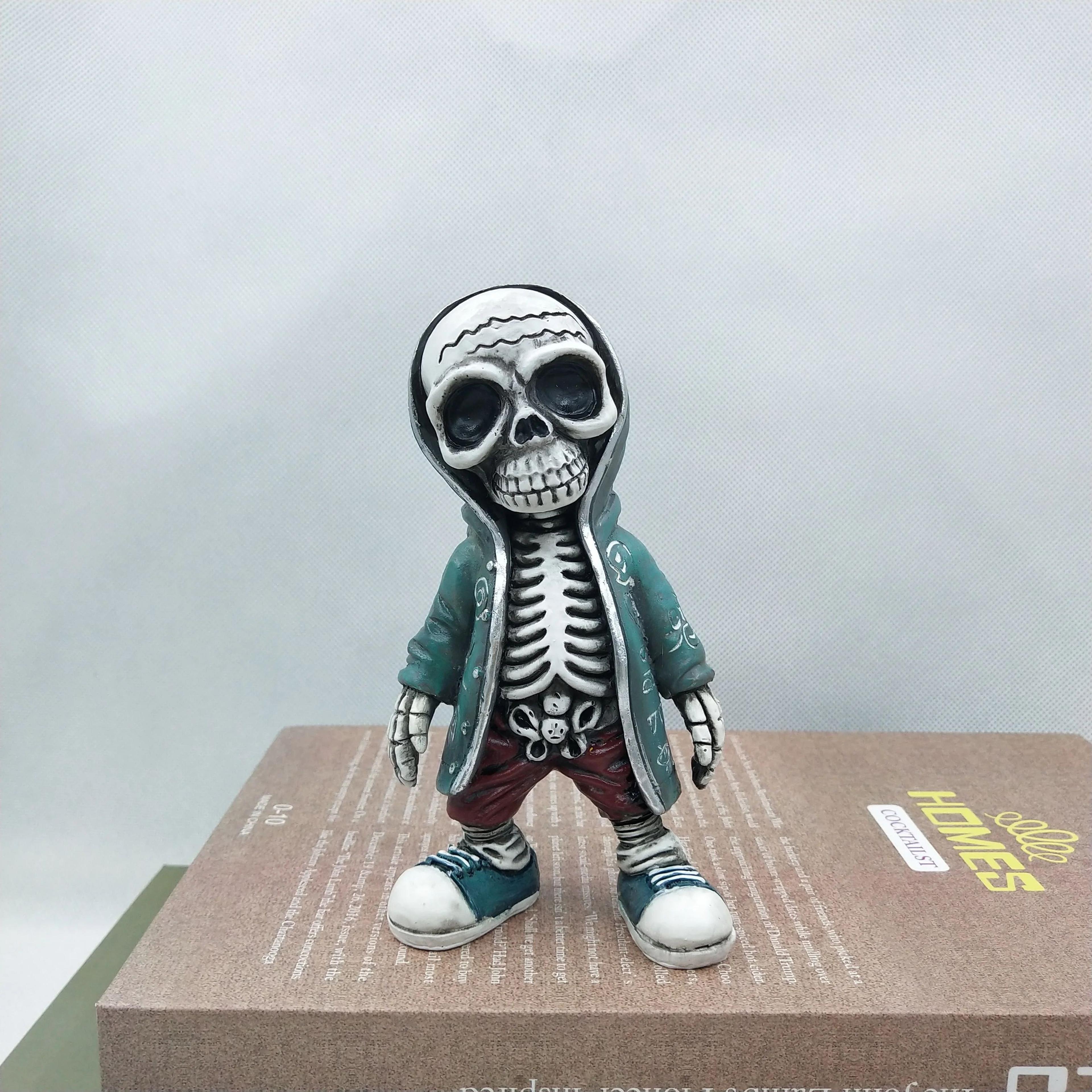 Mini Resin Skeleton Skull Figurine Decor 9