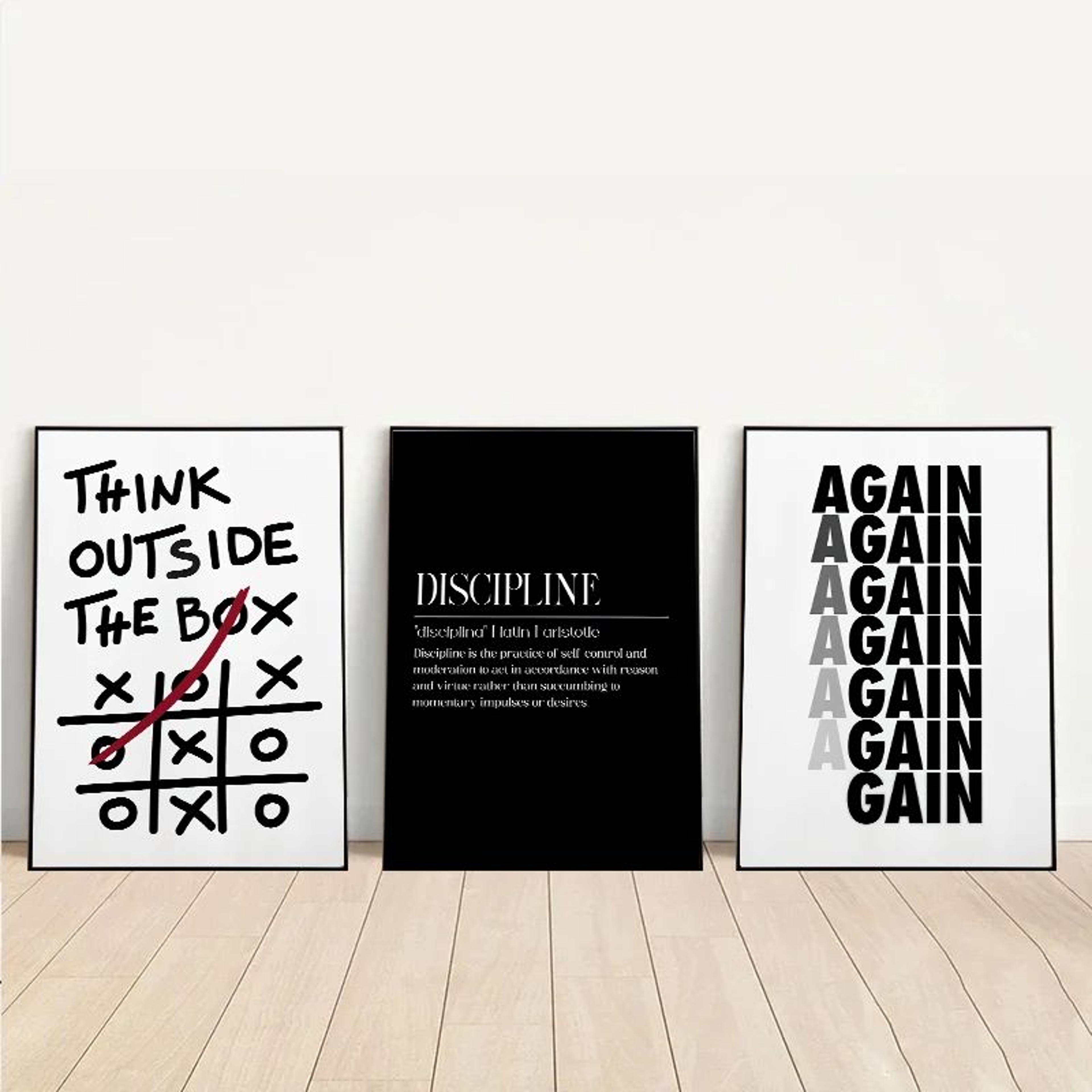 motivational quotes canvas wall art print