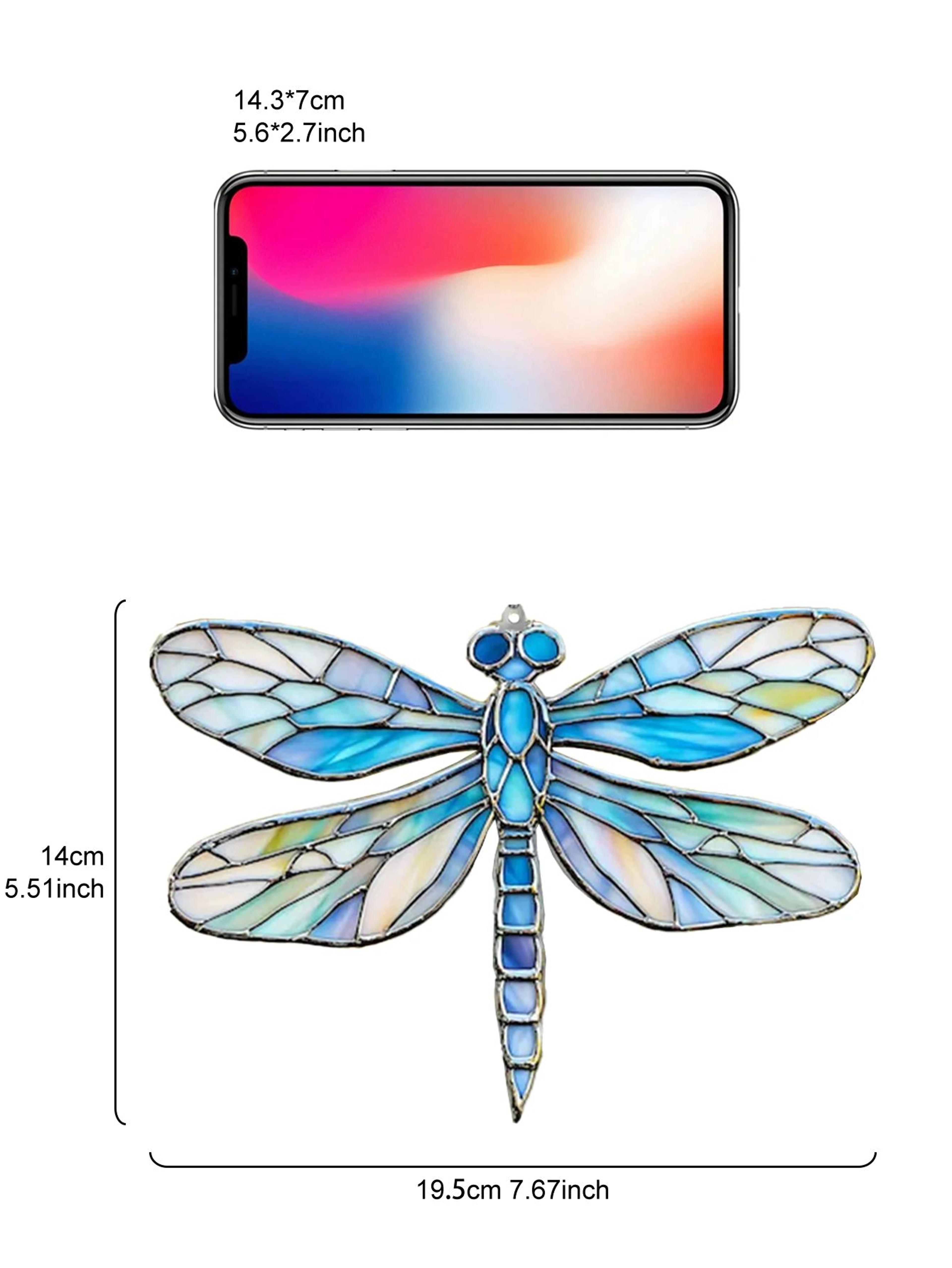Colorful Acrylic Dragonfly Suncatcher Decor 5