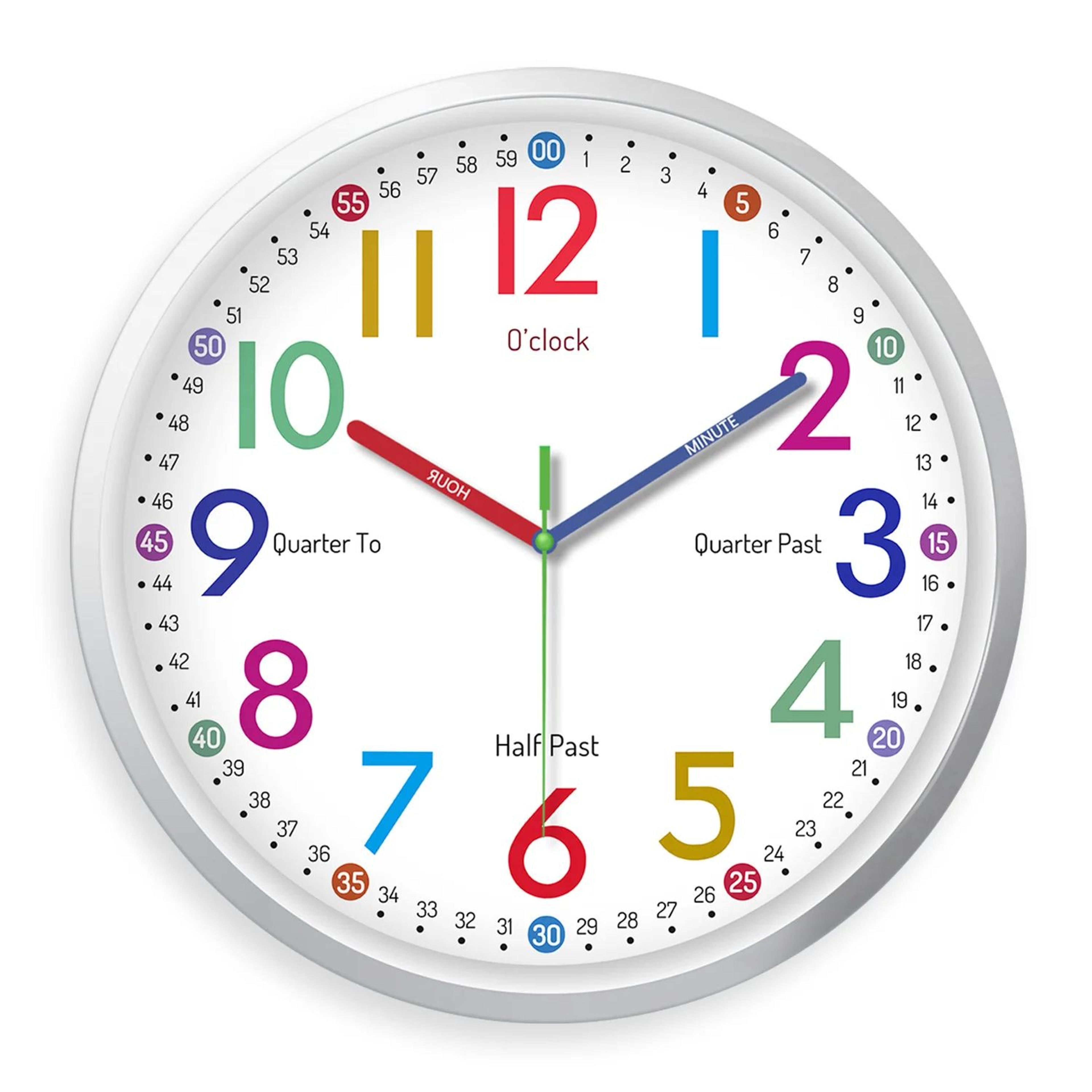 minimalist silent 8 inch wall clock