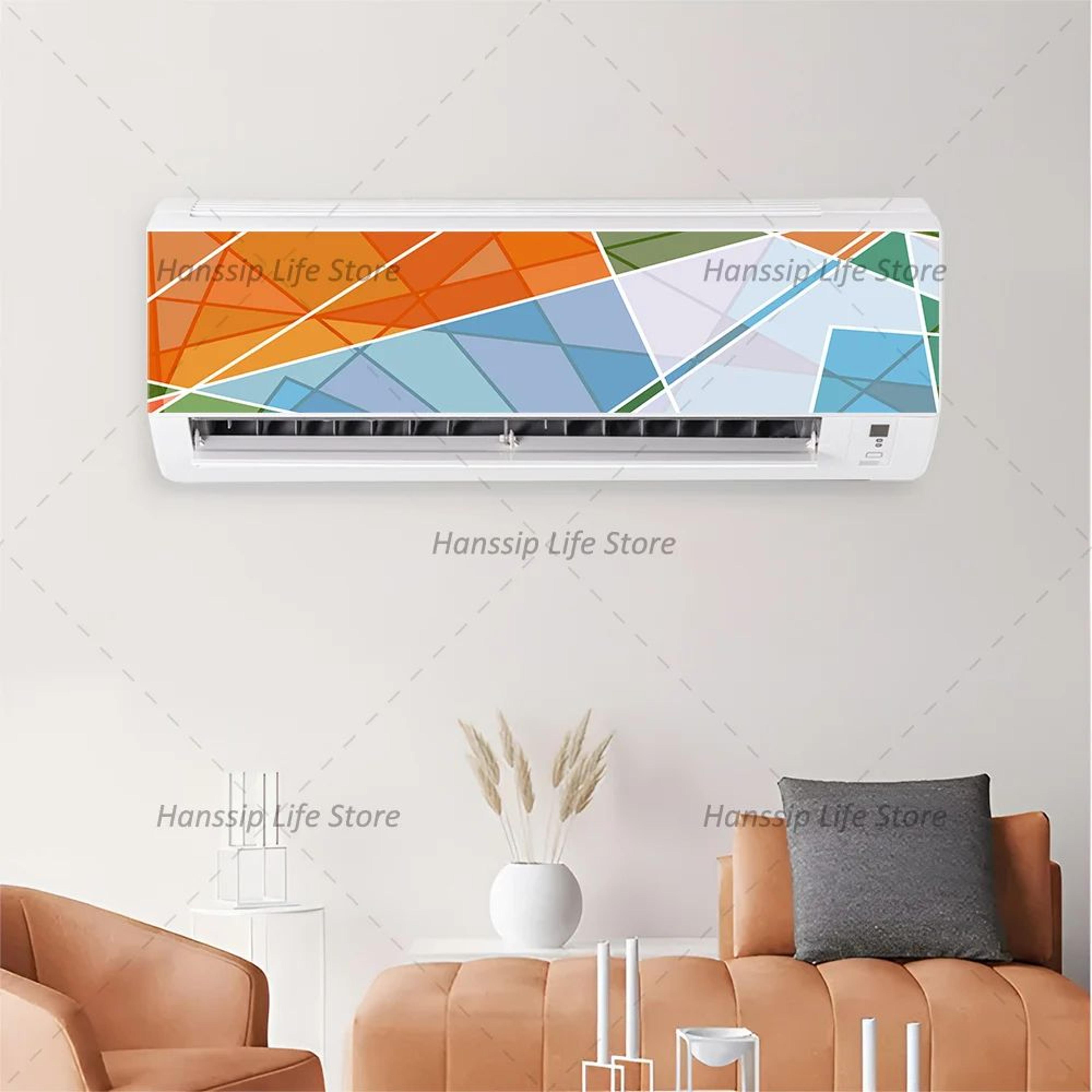 Modern 3D Geometric Air Conditioner Panel Sticker 5