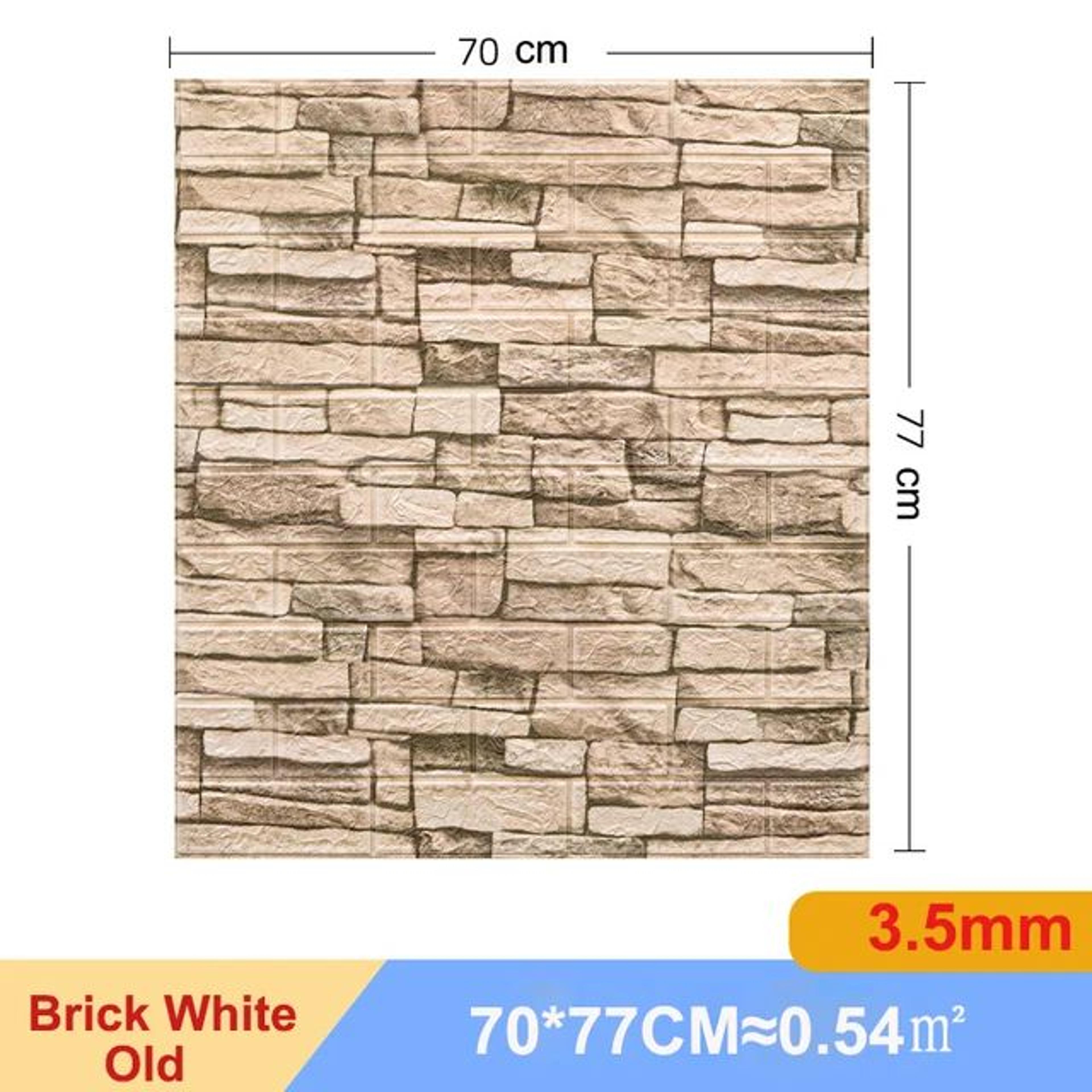 3D Brick Wall Sticker Set Self Adhesive Panels 14