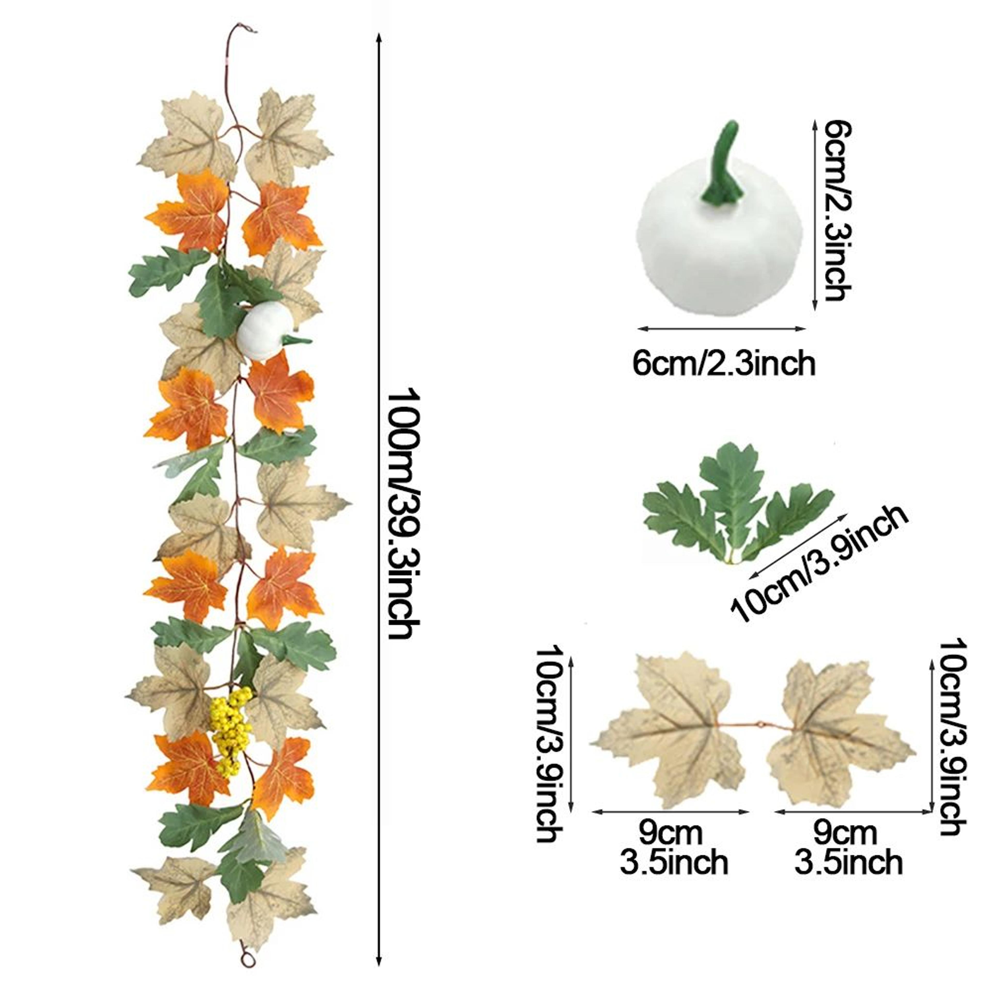 Artificial Maple Leaf Vine Garland Fall Decor 9