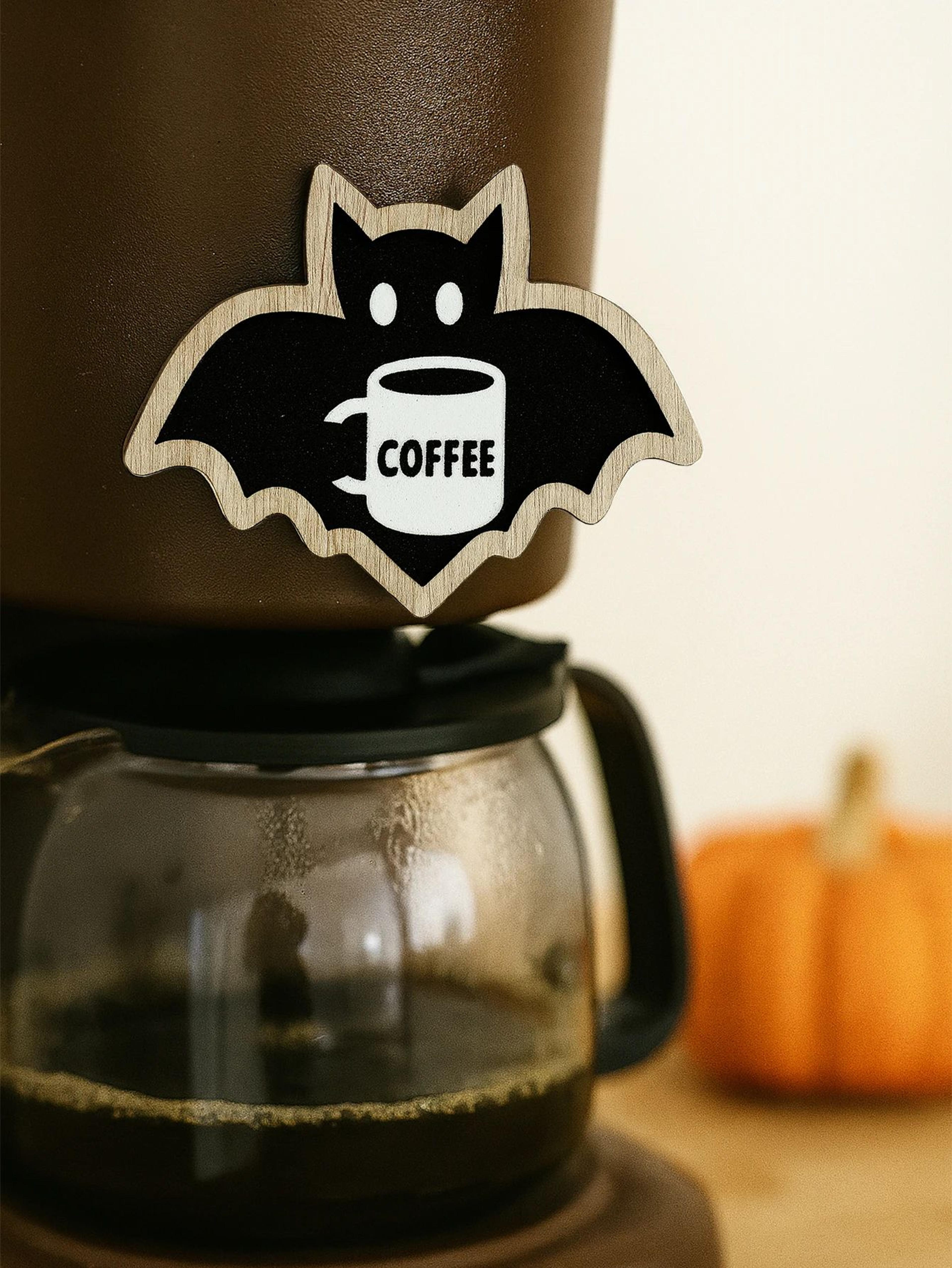 Cute Wooden Bat Coffee Cup Hanging Decor 3