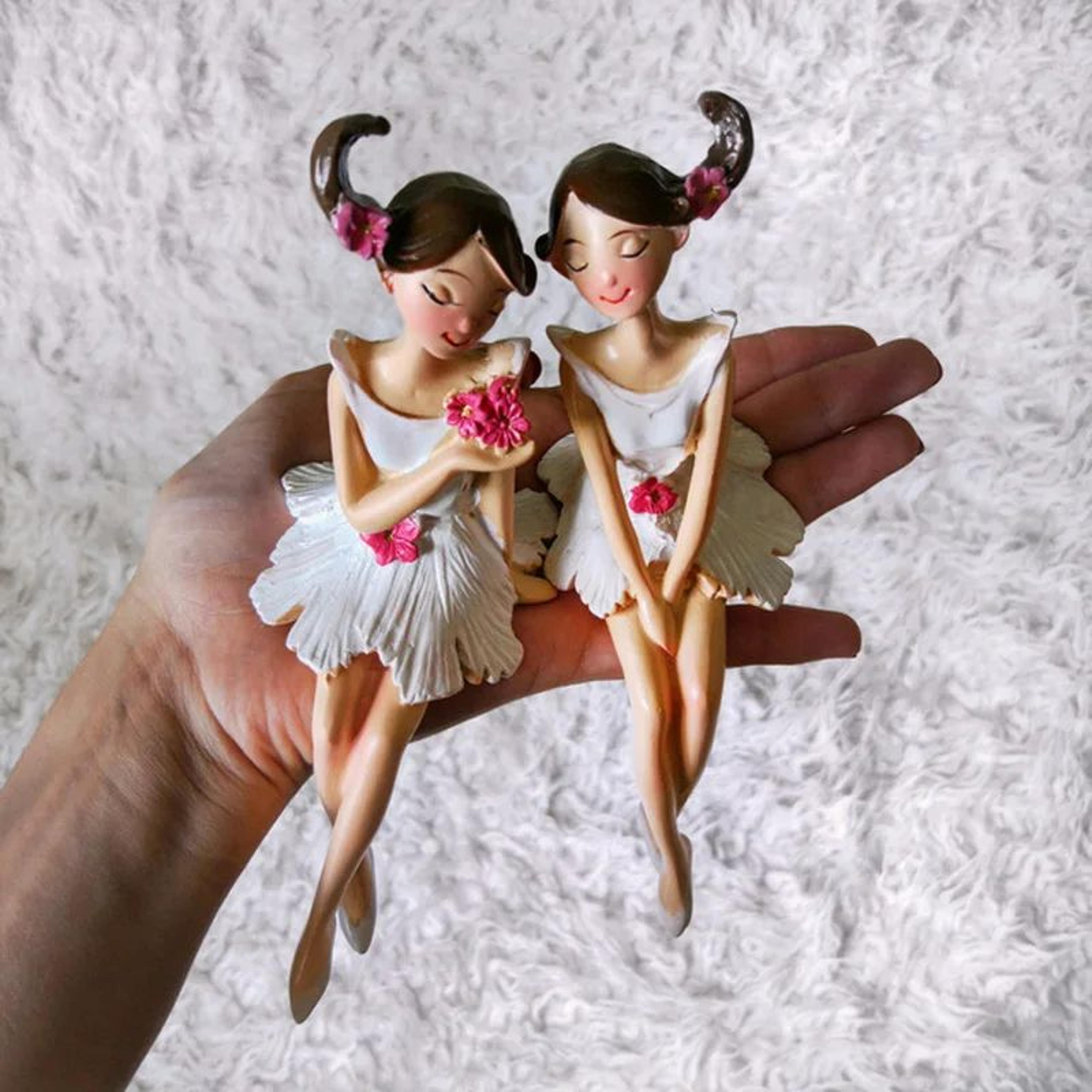 2 Piece Angel Fairy Resin Figurine Set 4
