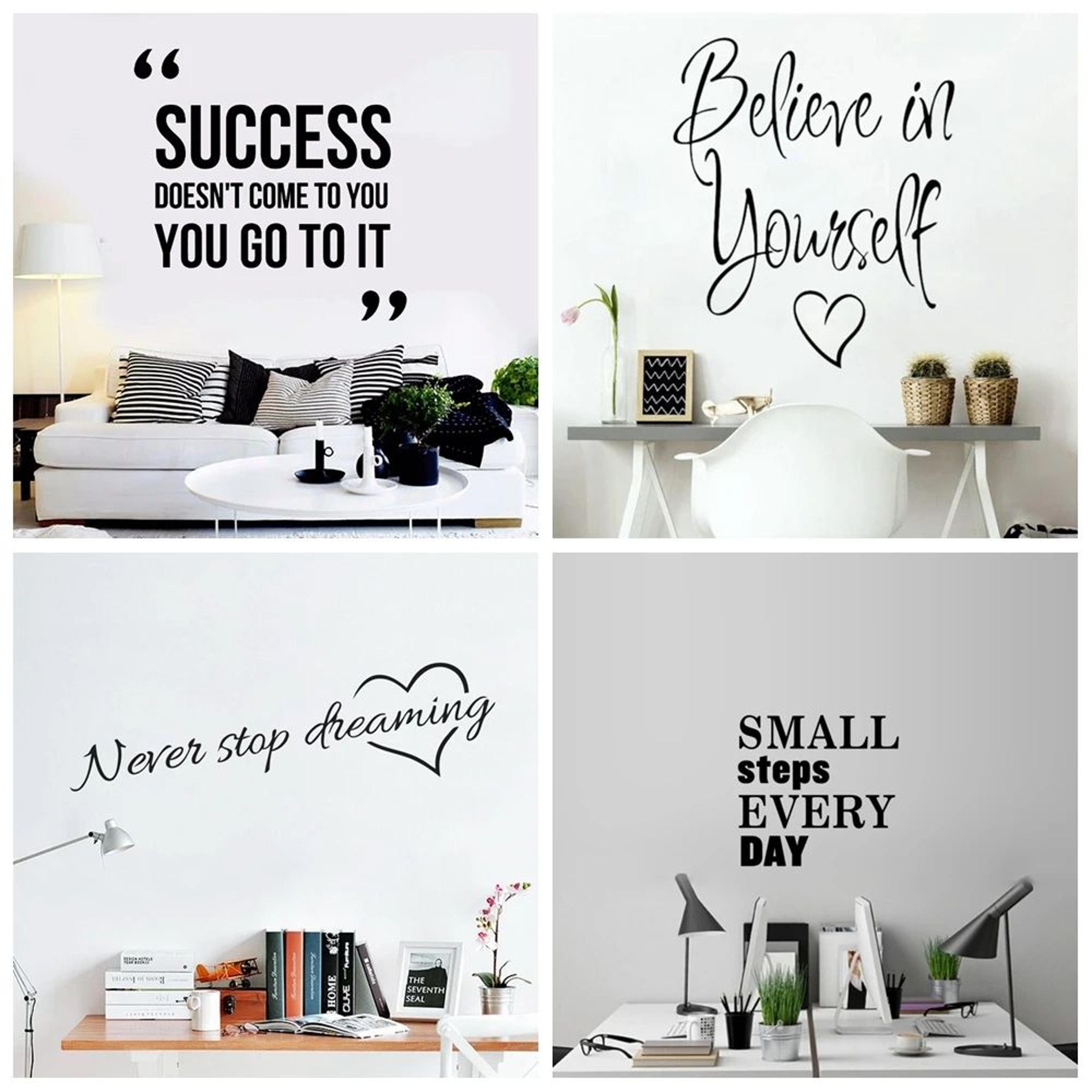 inspirational phrase wall sticker for home decor