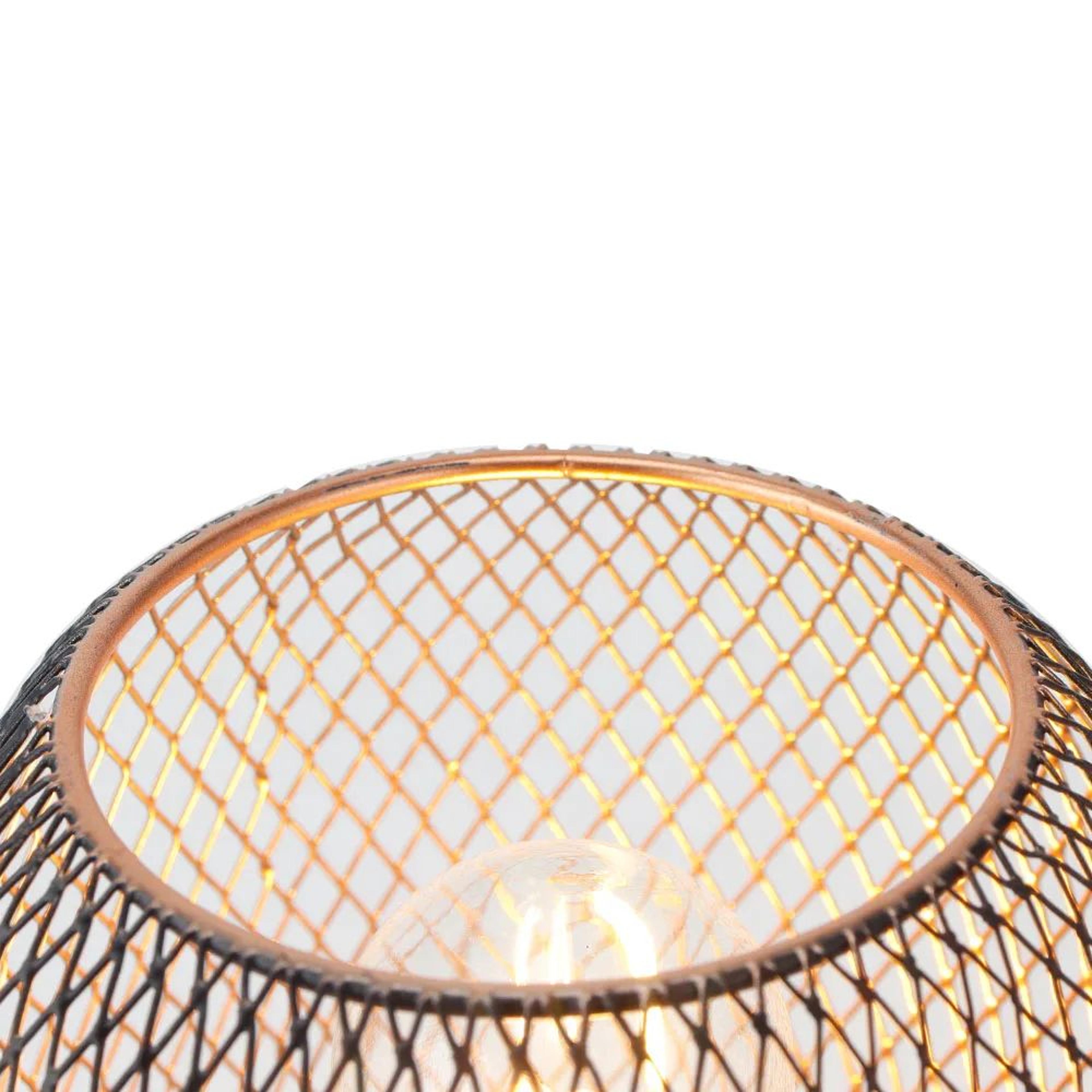 Metal Cage LED Table Lamp Cordless Lantern Decor 8