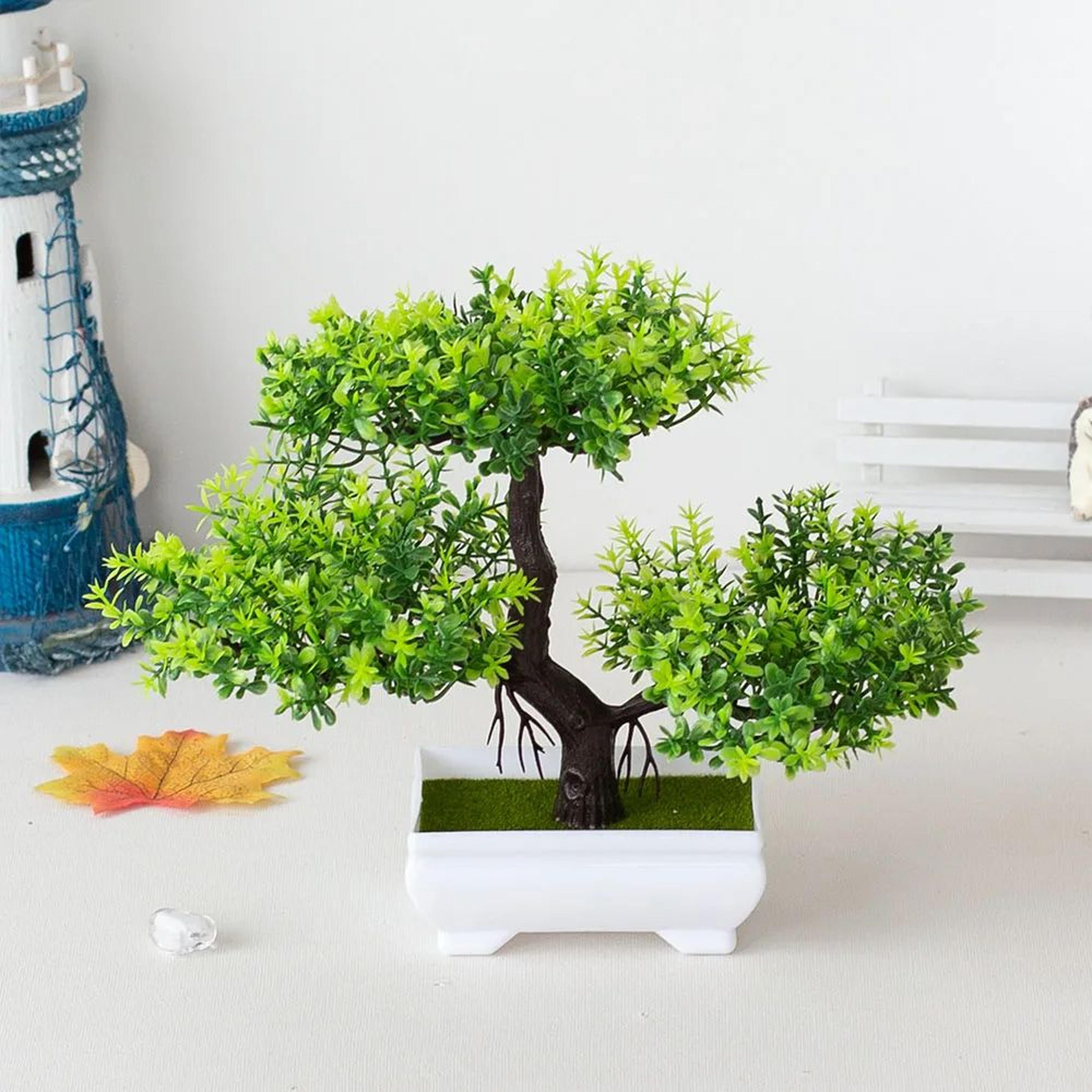 Mini Artificial Bonsai Tree Potted Plant Decor 16