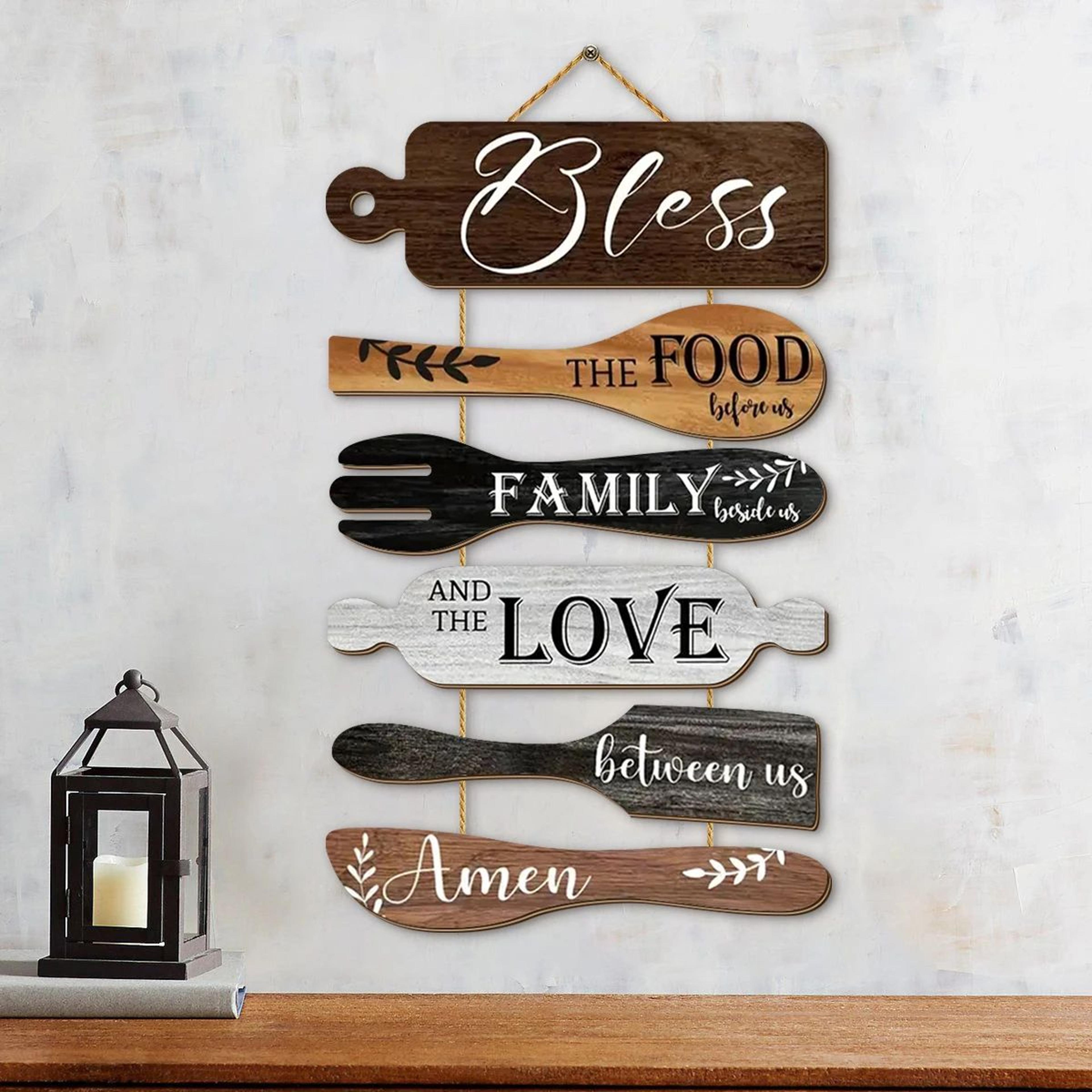 Family Blessings Wooden Kitchen Wall Decor 3