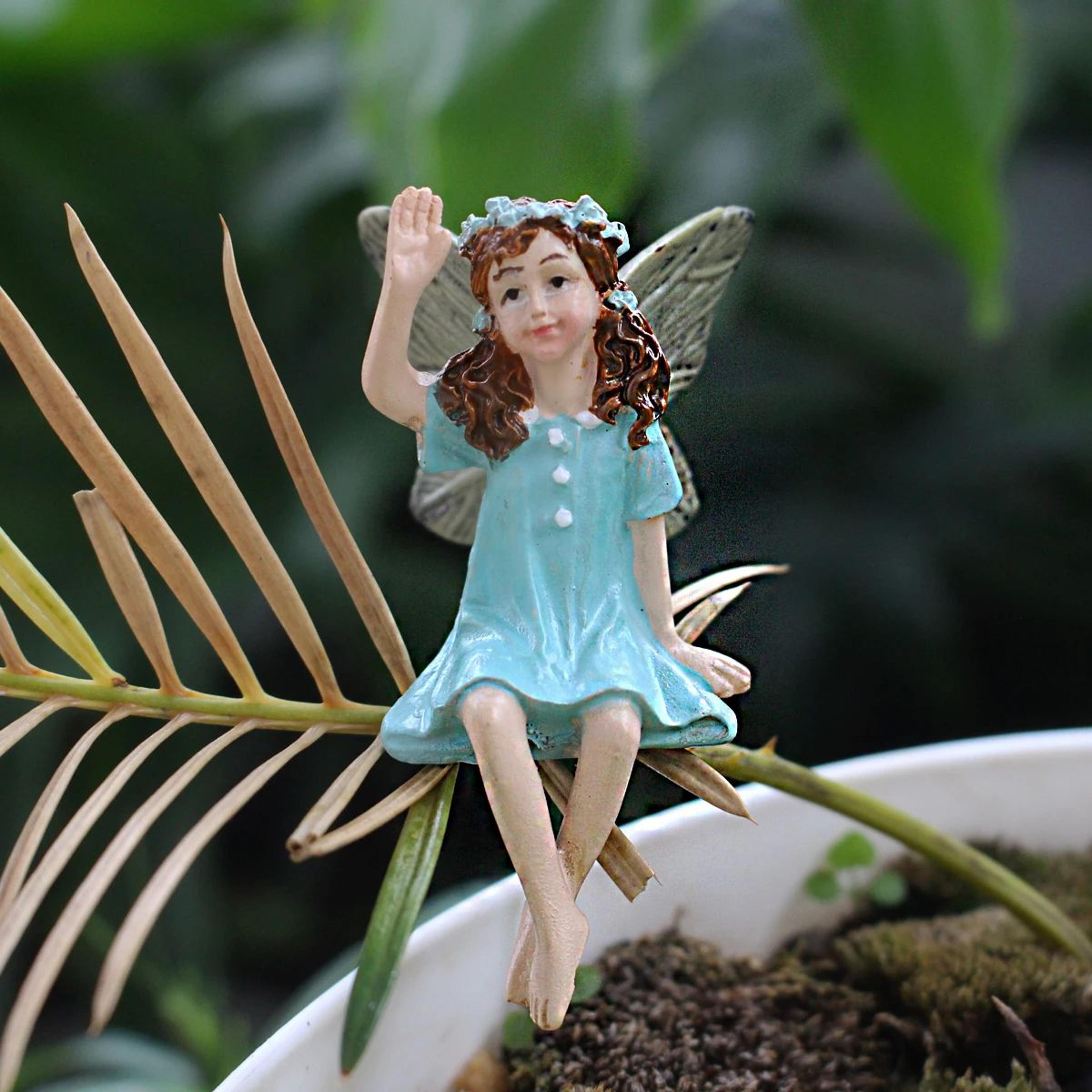 Mini Garden Fairy Figurines Set For Outdoor Decor 4