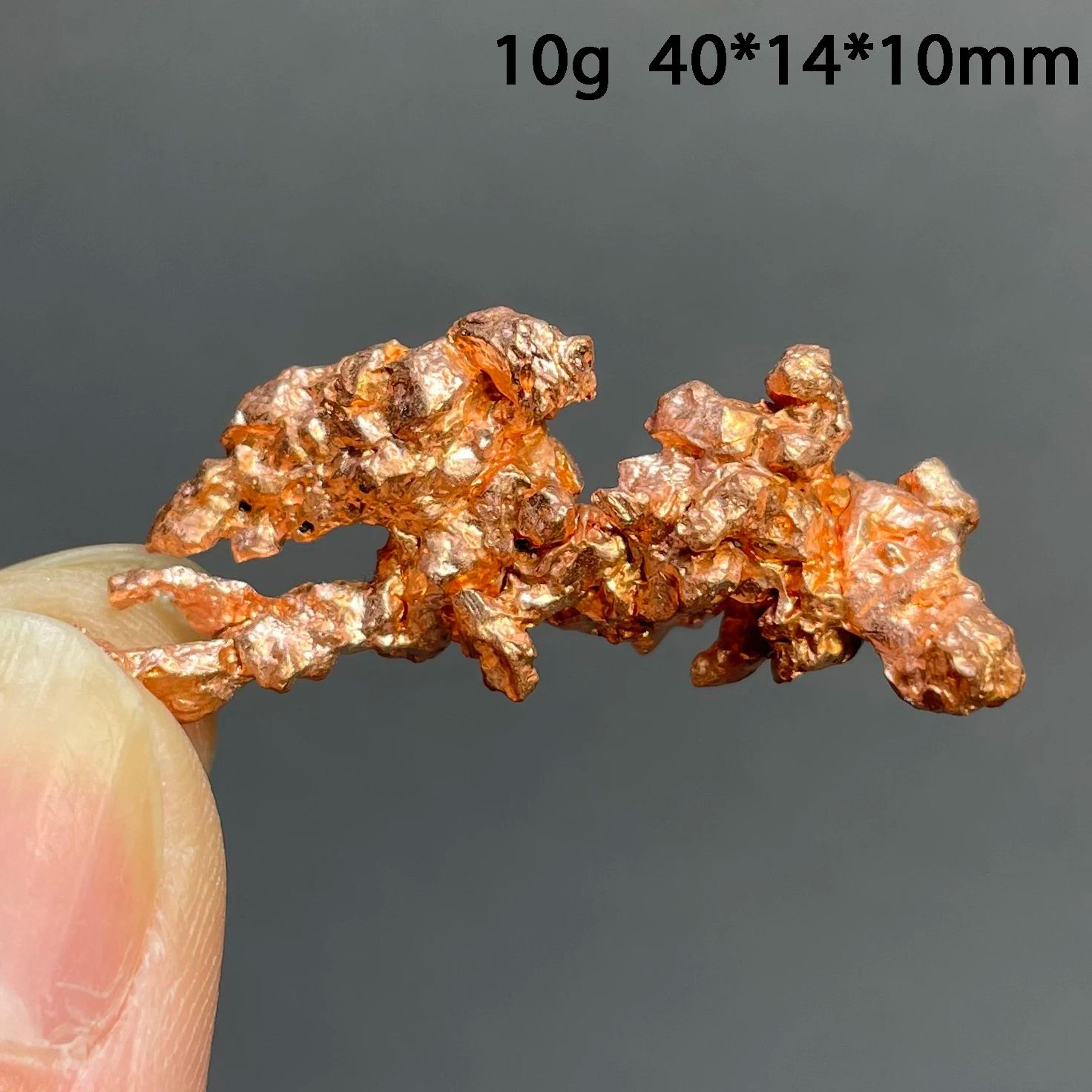 Natural Native Copper Mineral Cluster Quartz Rock Decor 5