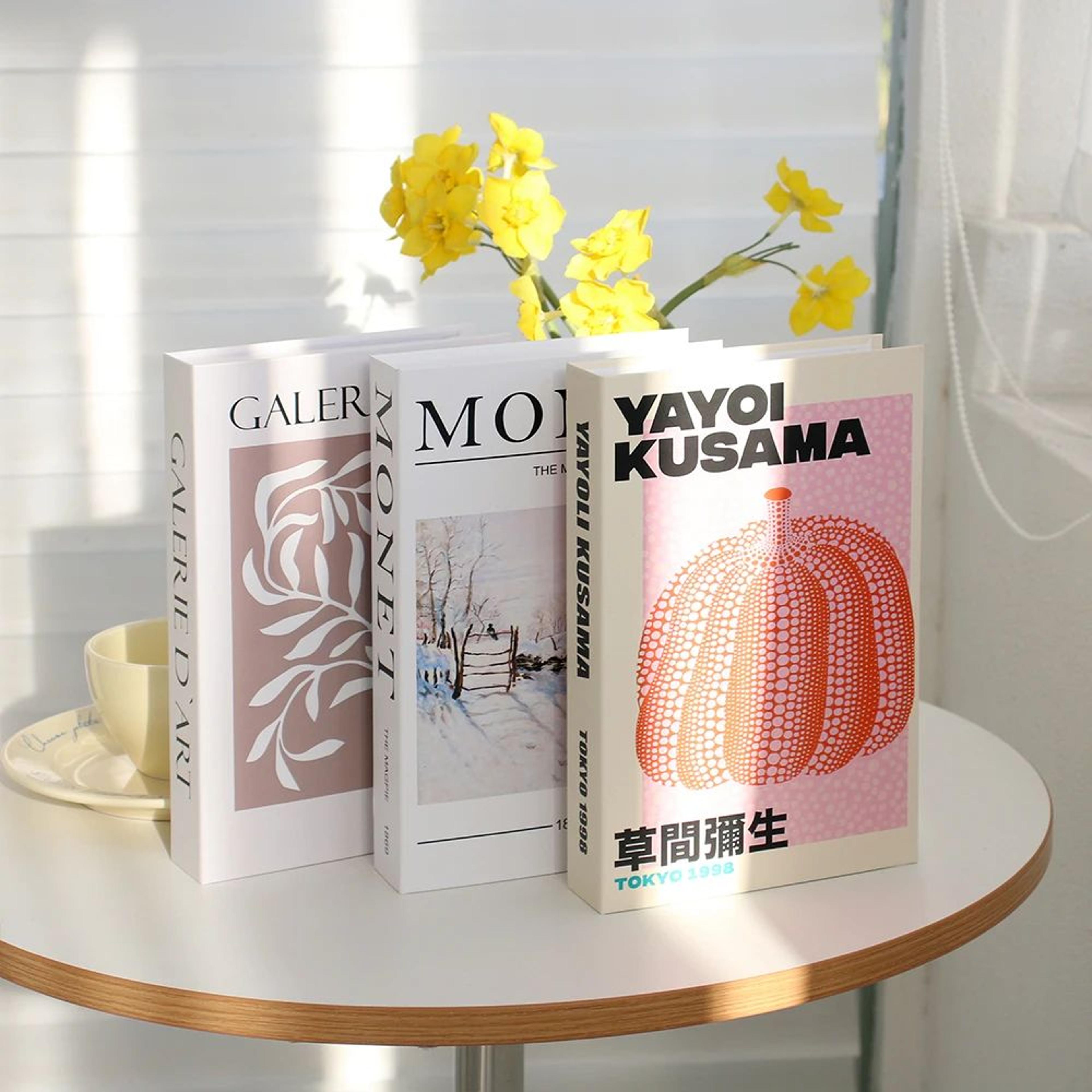 Modern Decorative Fake Books Set White Display Props 15