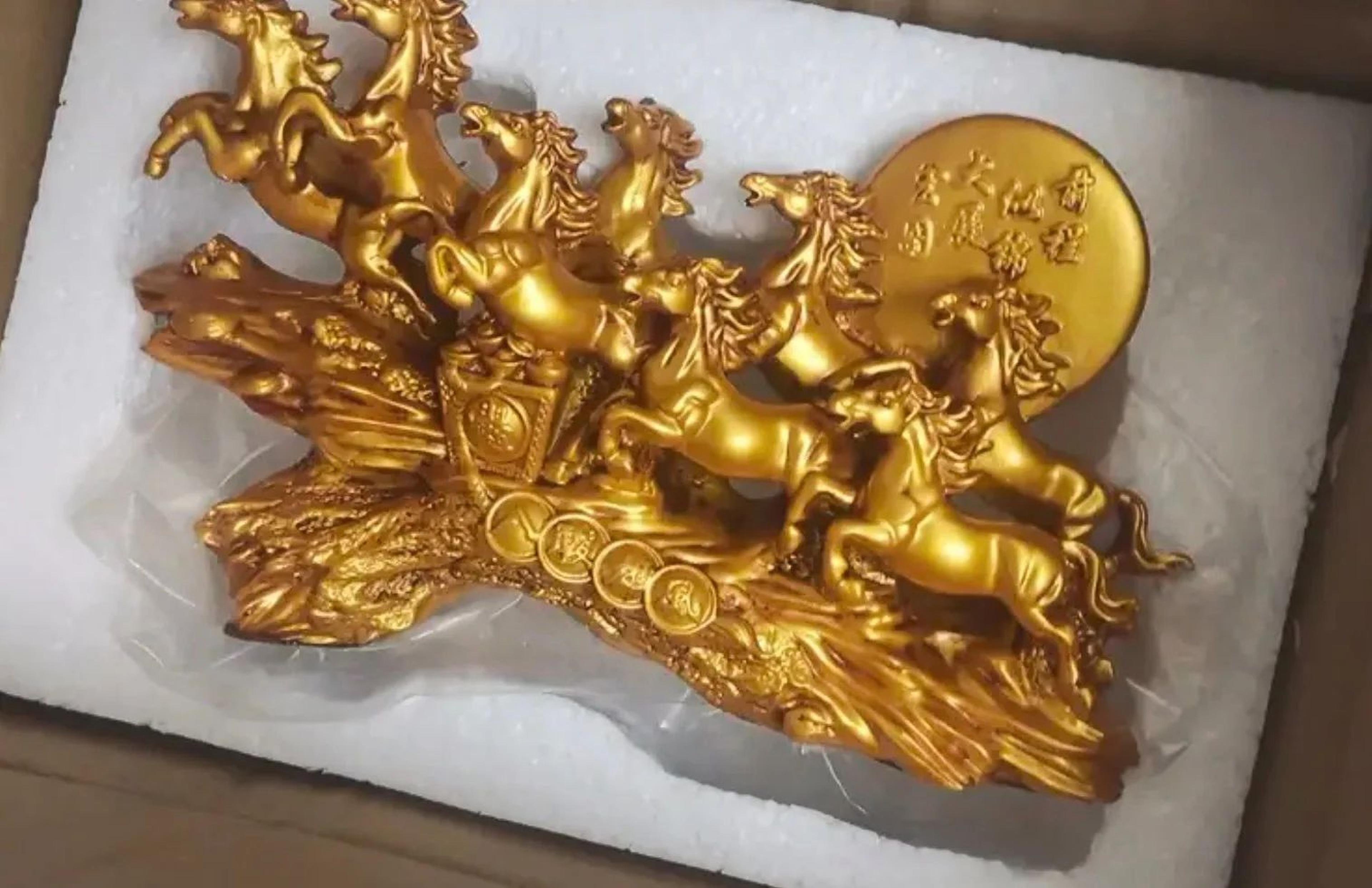 Eight Horses Feng Shui Wealth Figurine 6