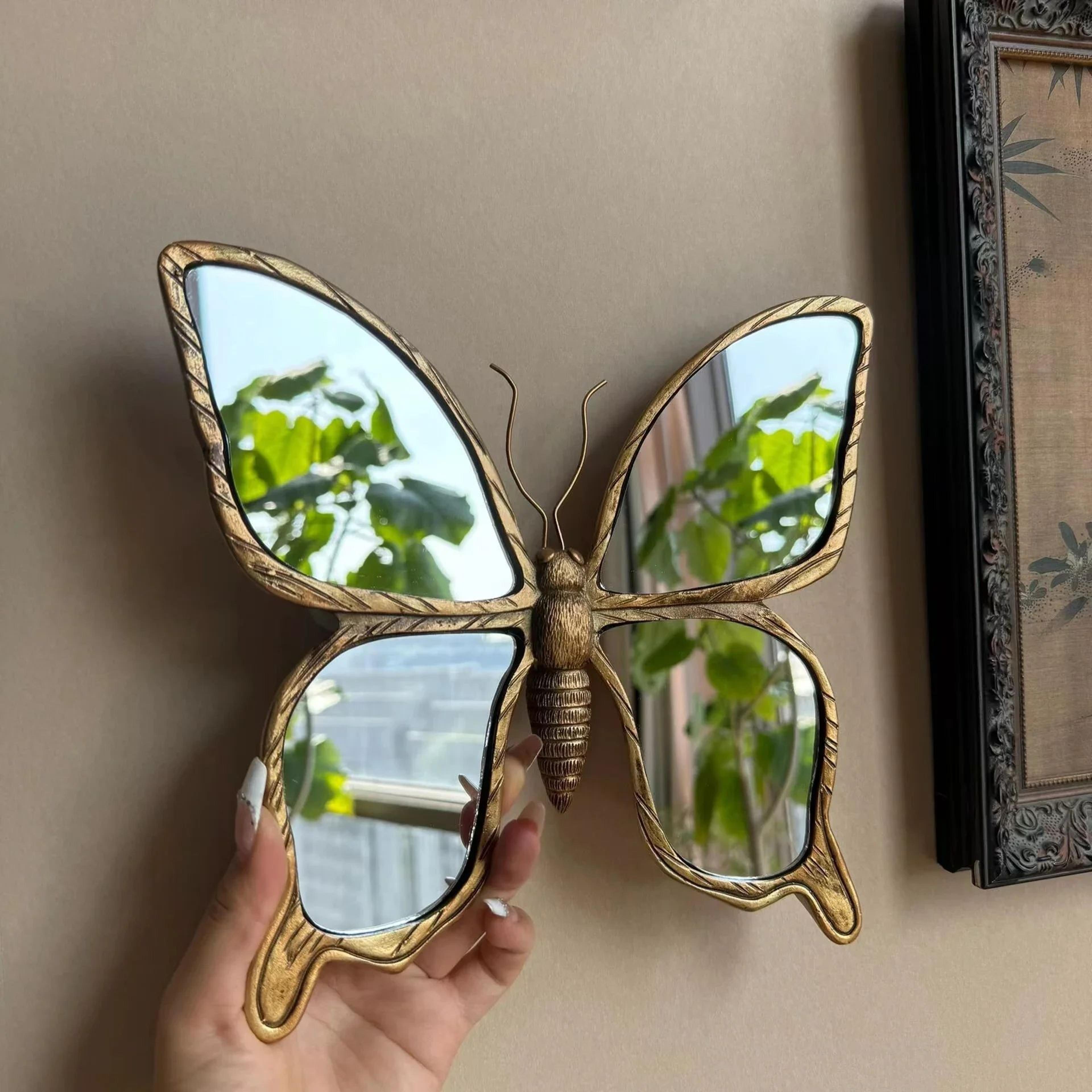 Vintage Dragonfly Resin Mirror Wall Art 3