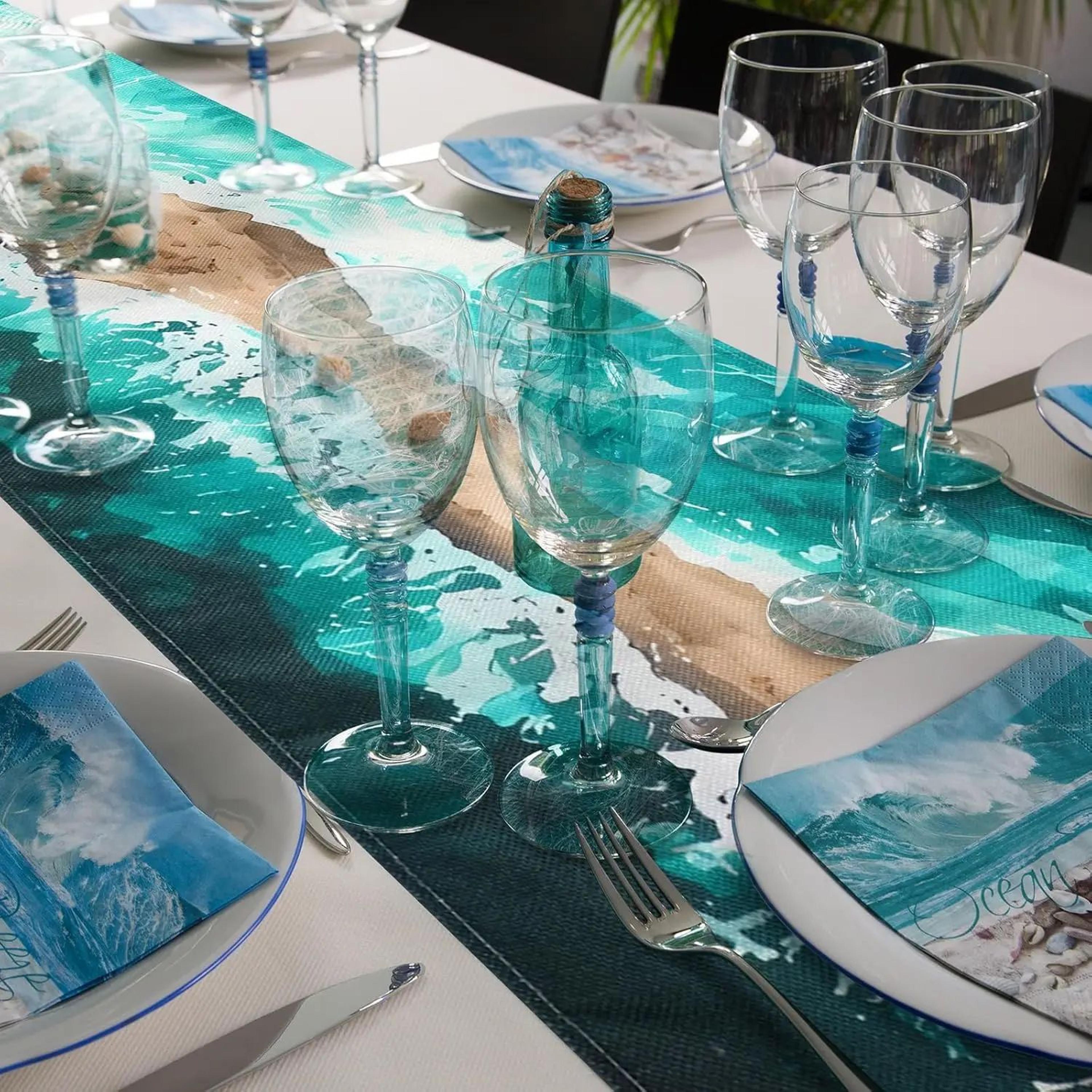Passover Linen Table Runner Pesach Dining Decor 4