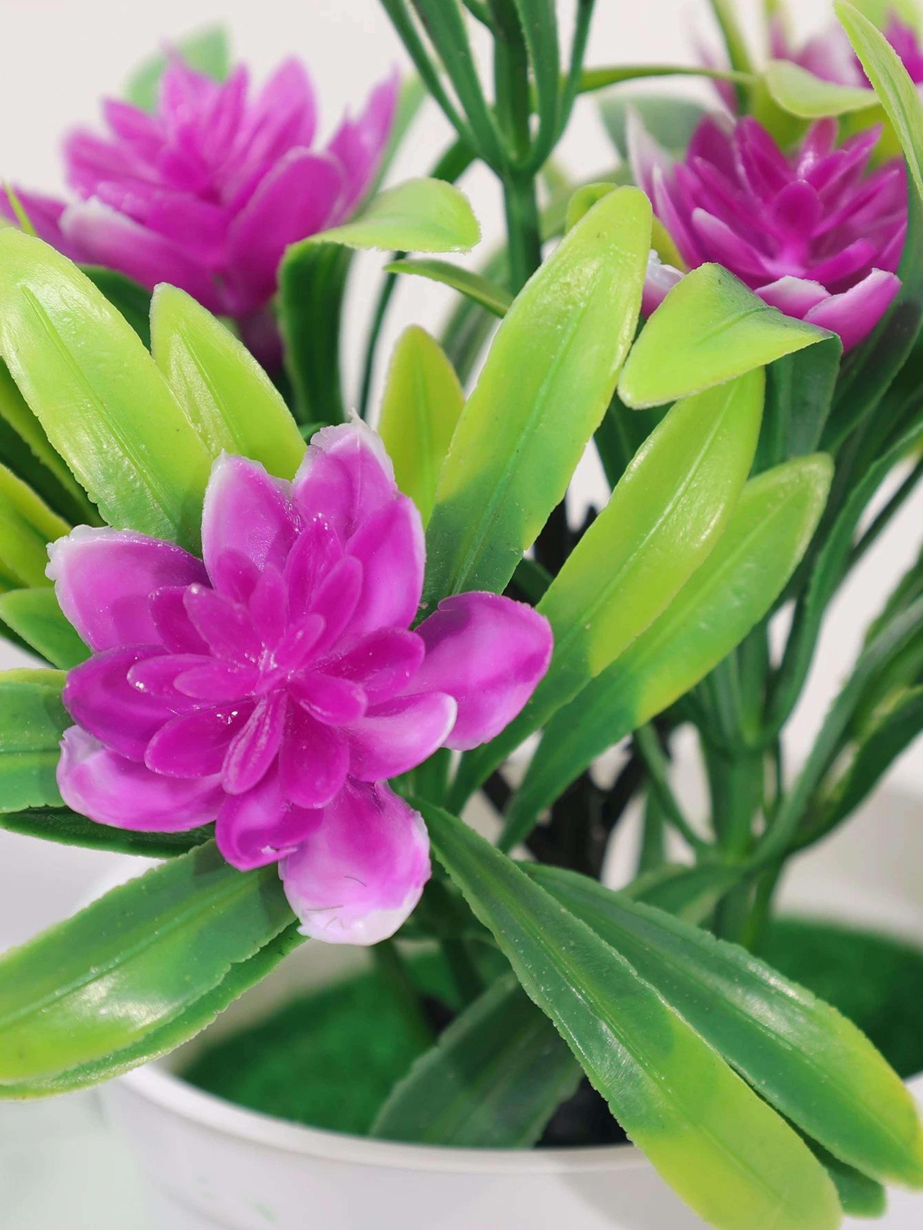 Colorful Artificial Potted Flower Bonsai Decor 9